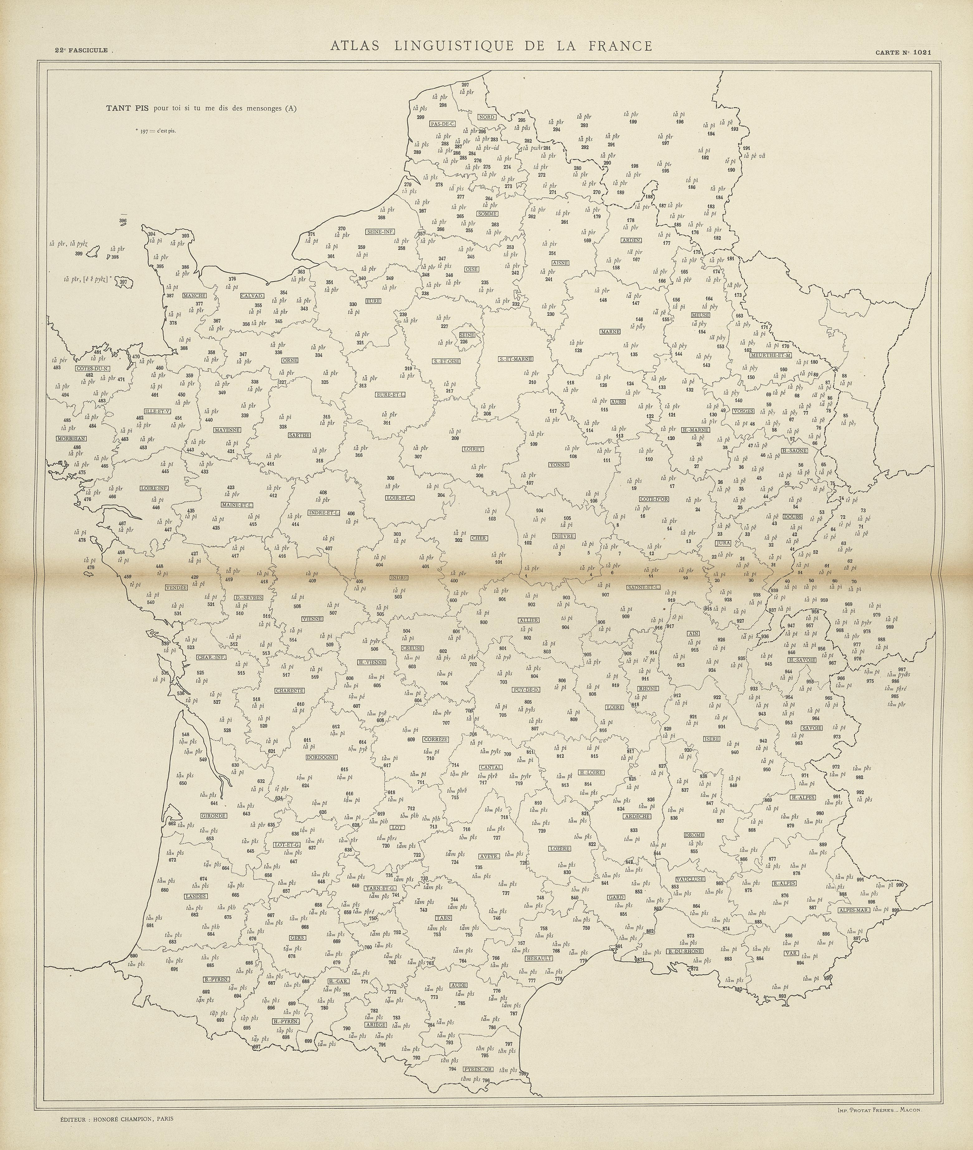 carte alf 1021 du segment Tant pis