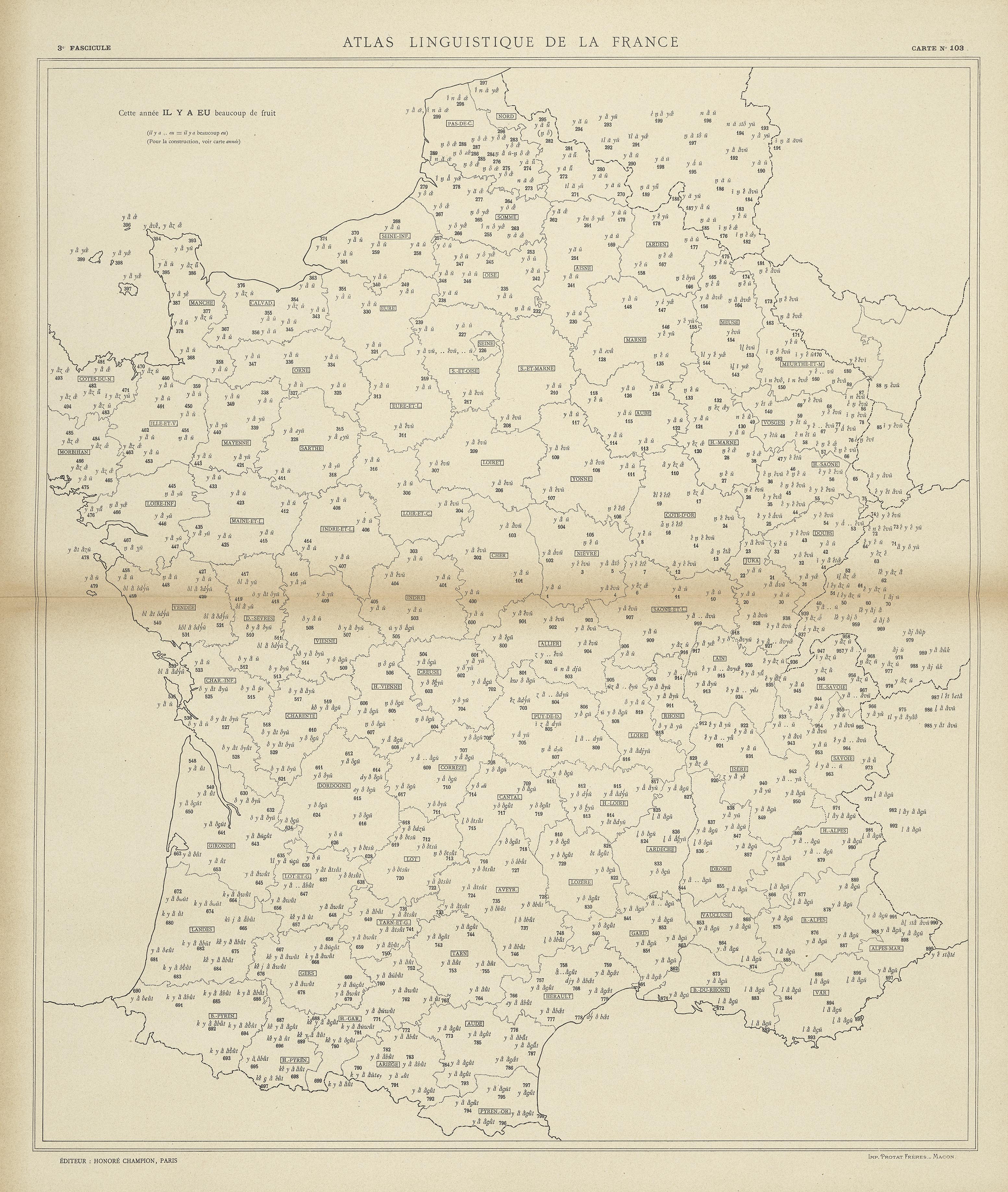 carte alf 103 du segment il y a eu