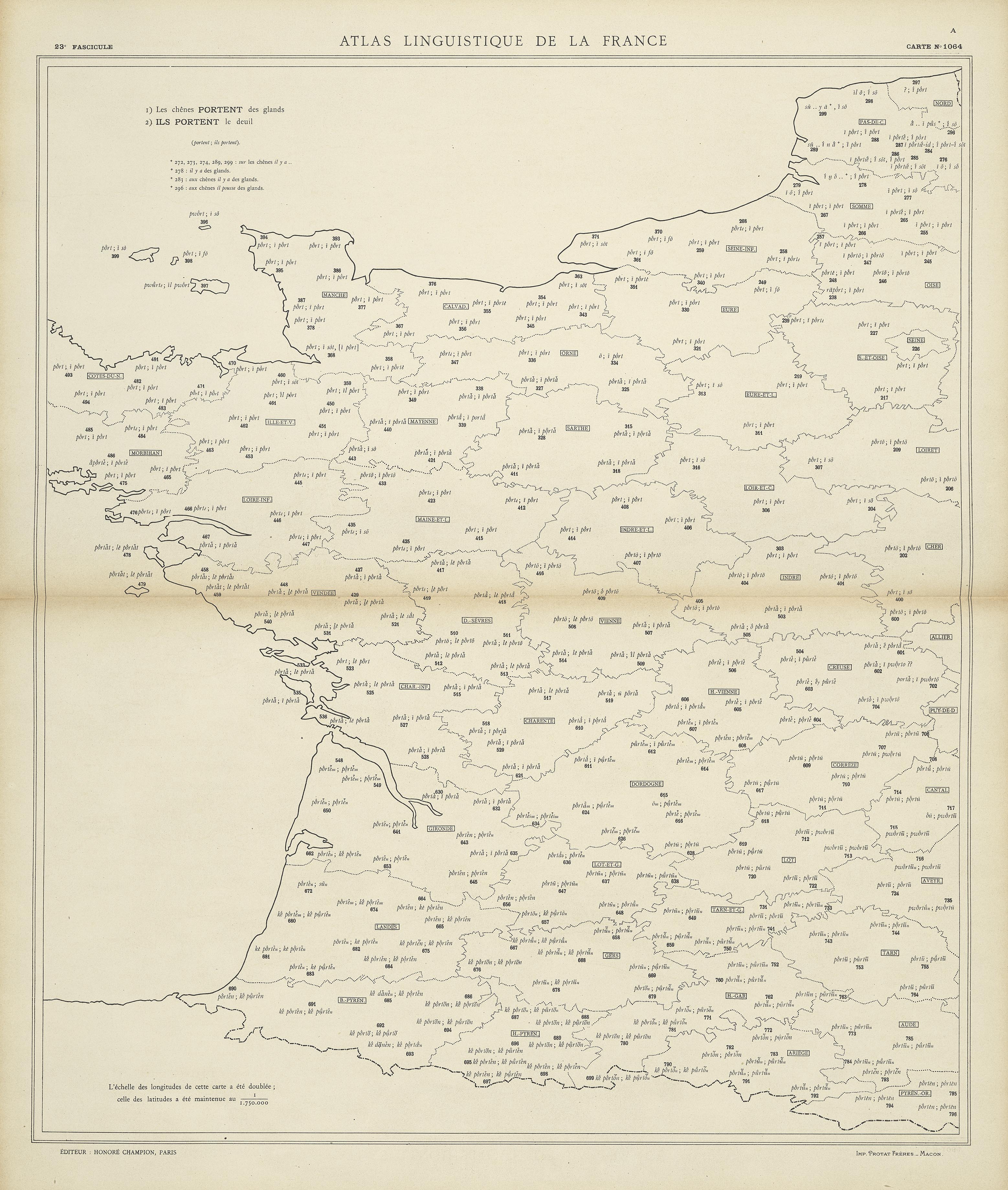 carte alf 1064 du segment portent