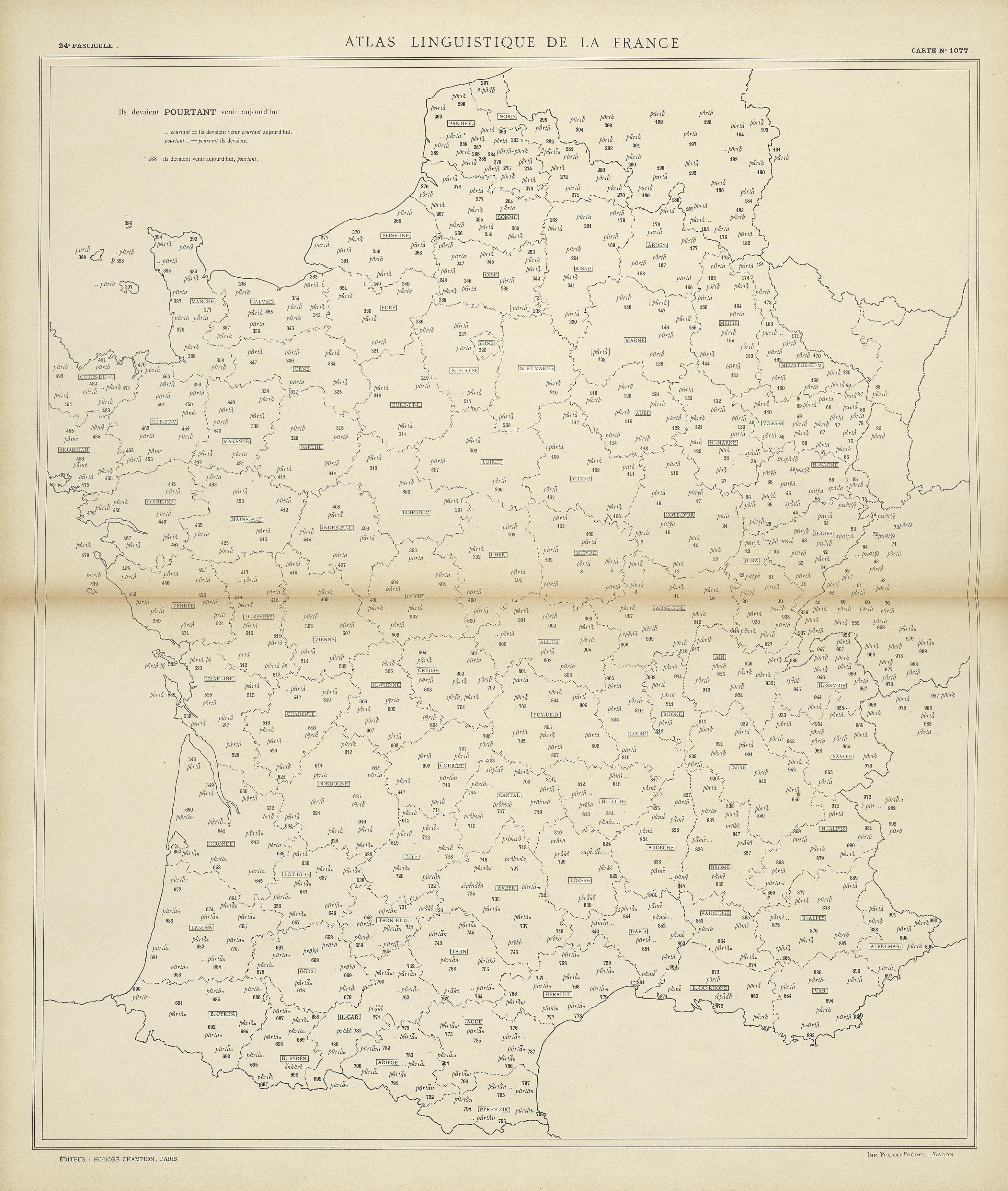 carte alf 1077 du segment pourtant