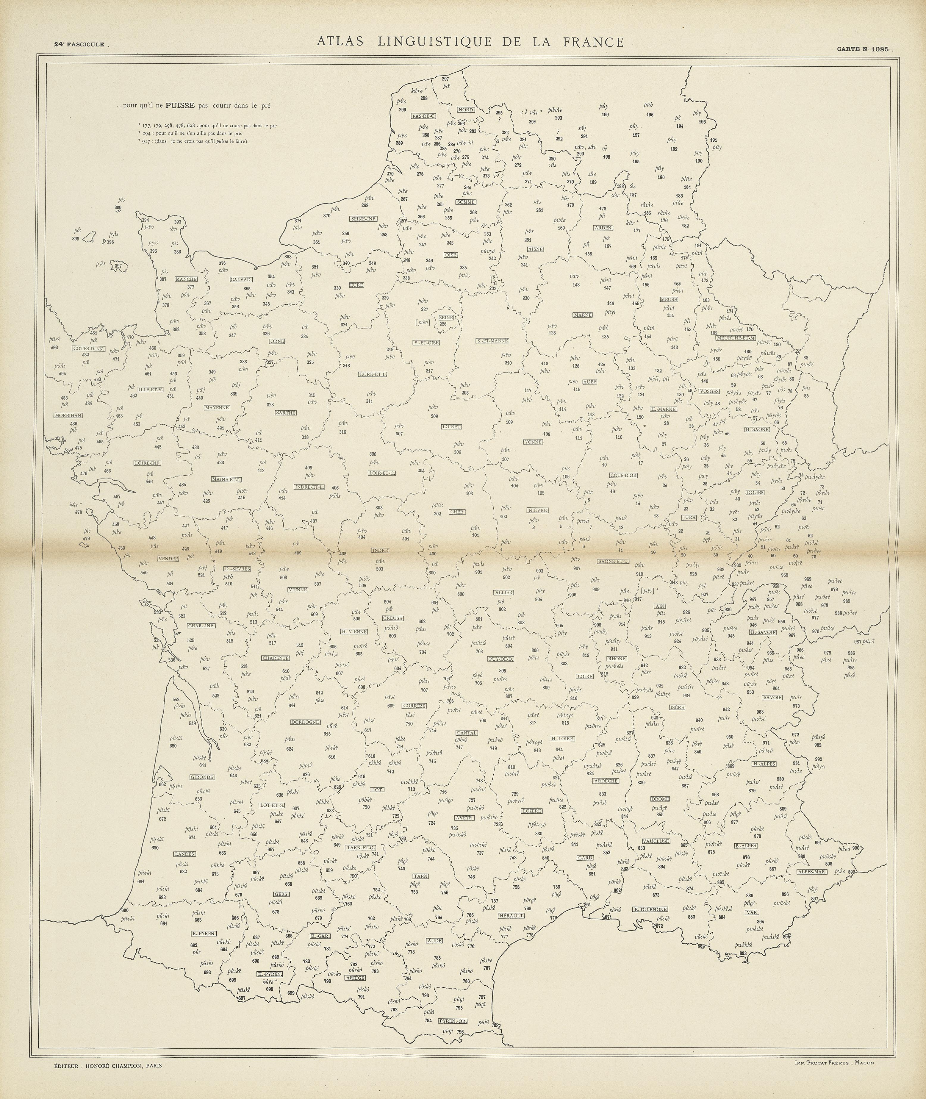 carte alf 1085 du segment puisse