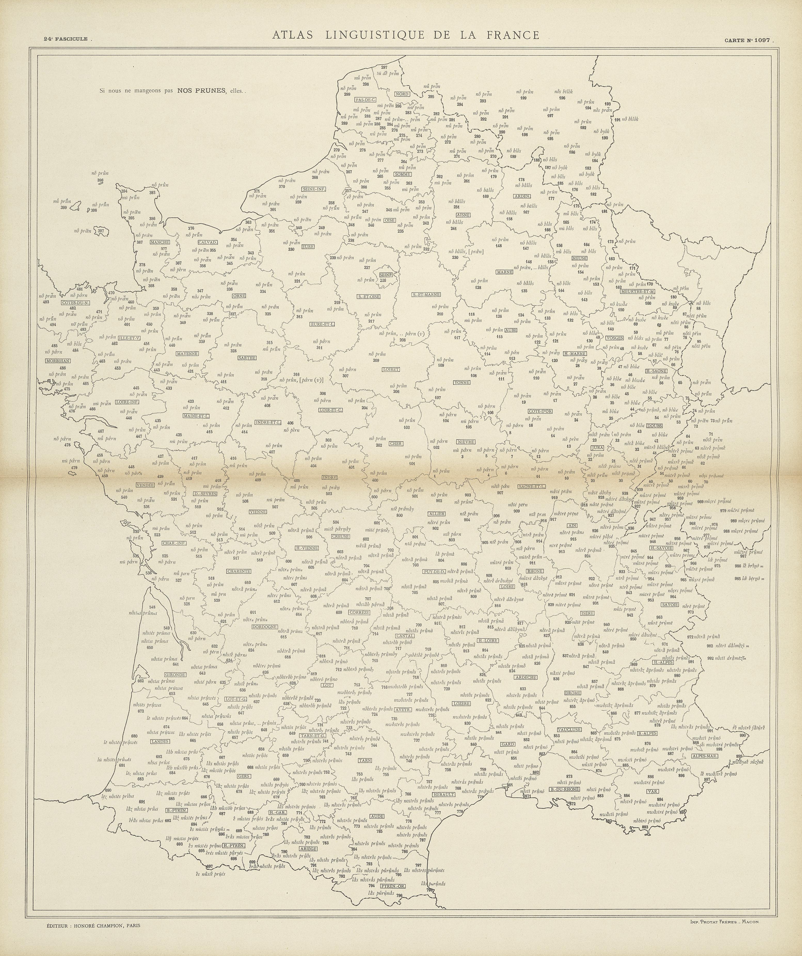 carte alf 1097 du segment nos prunes,