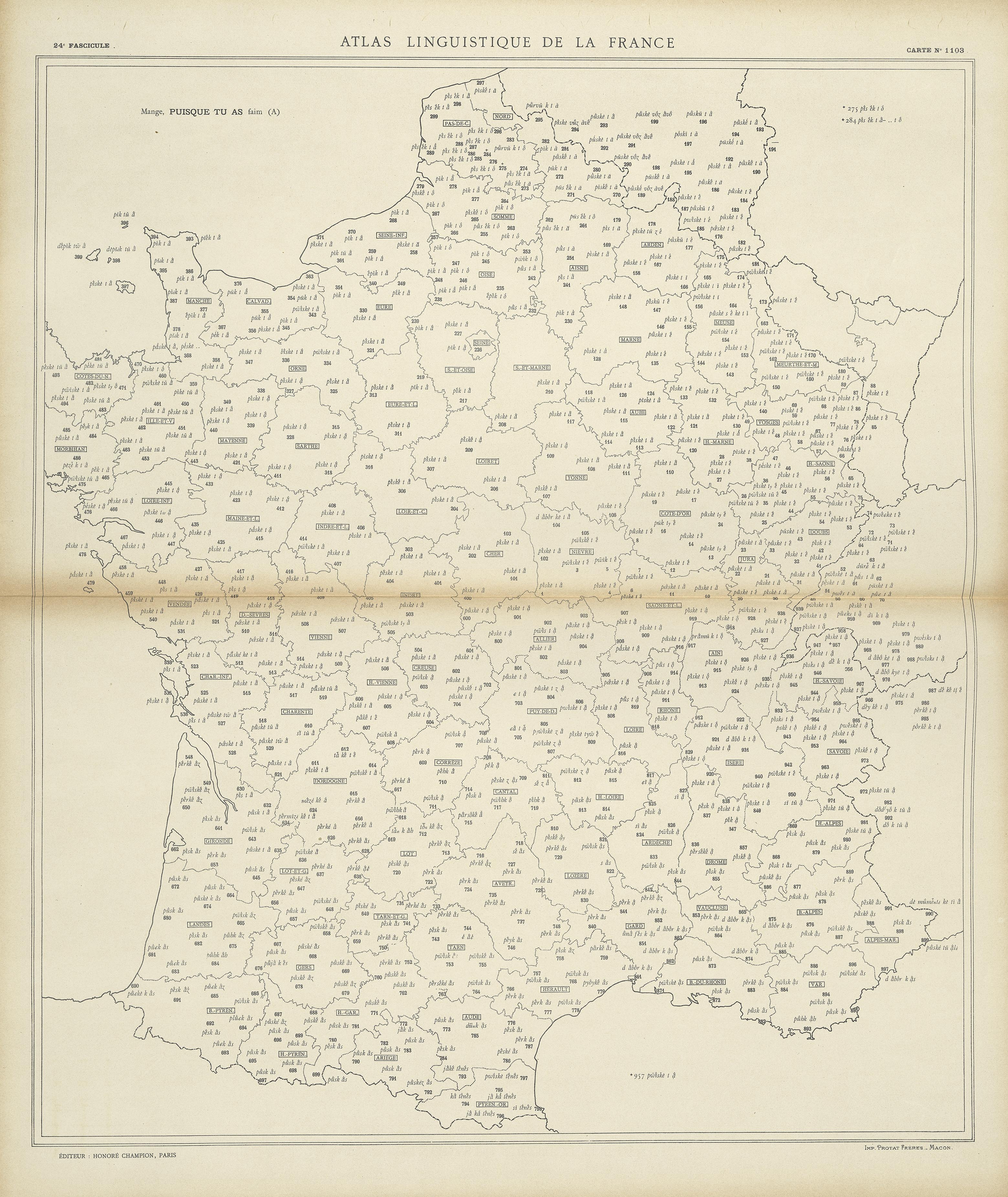 carte alf 1103 du segment puisque tu as
