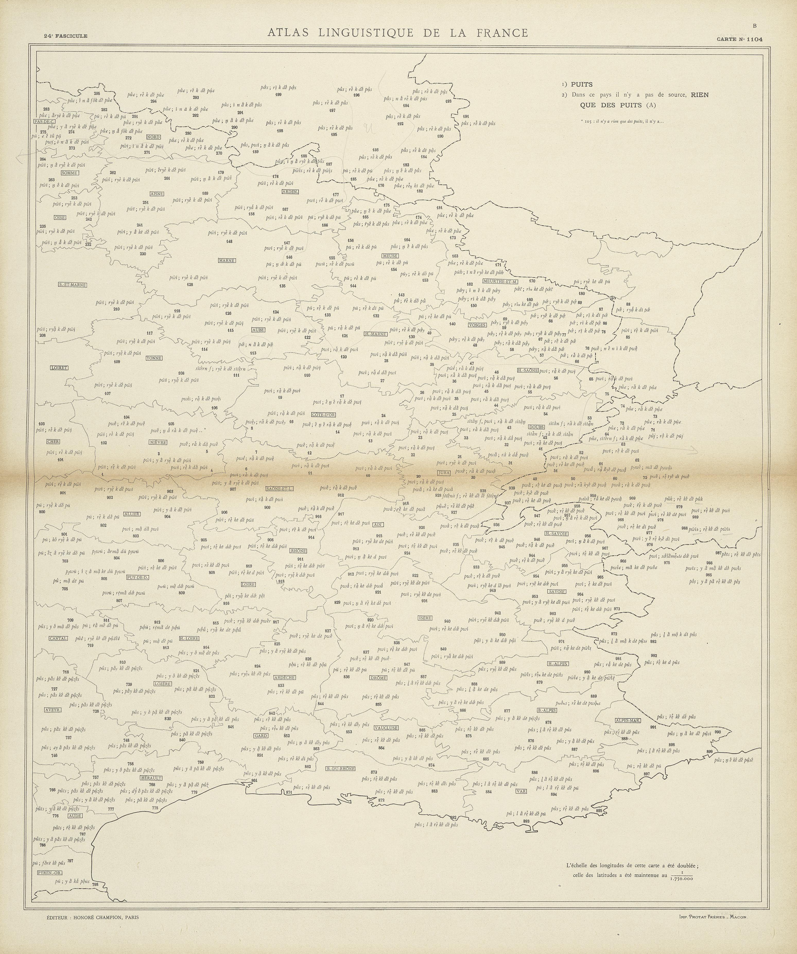carte alf 1104B du segment rien que des puits.