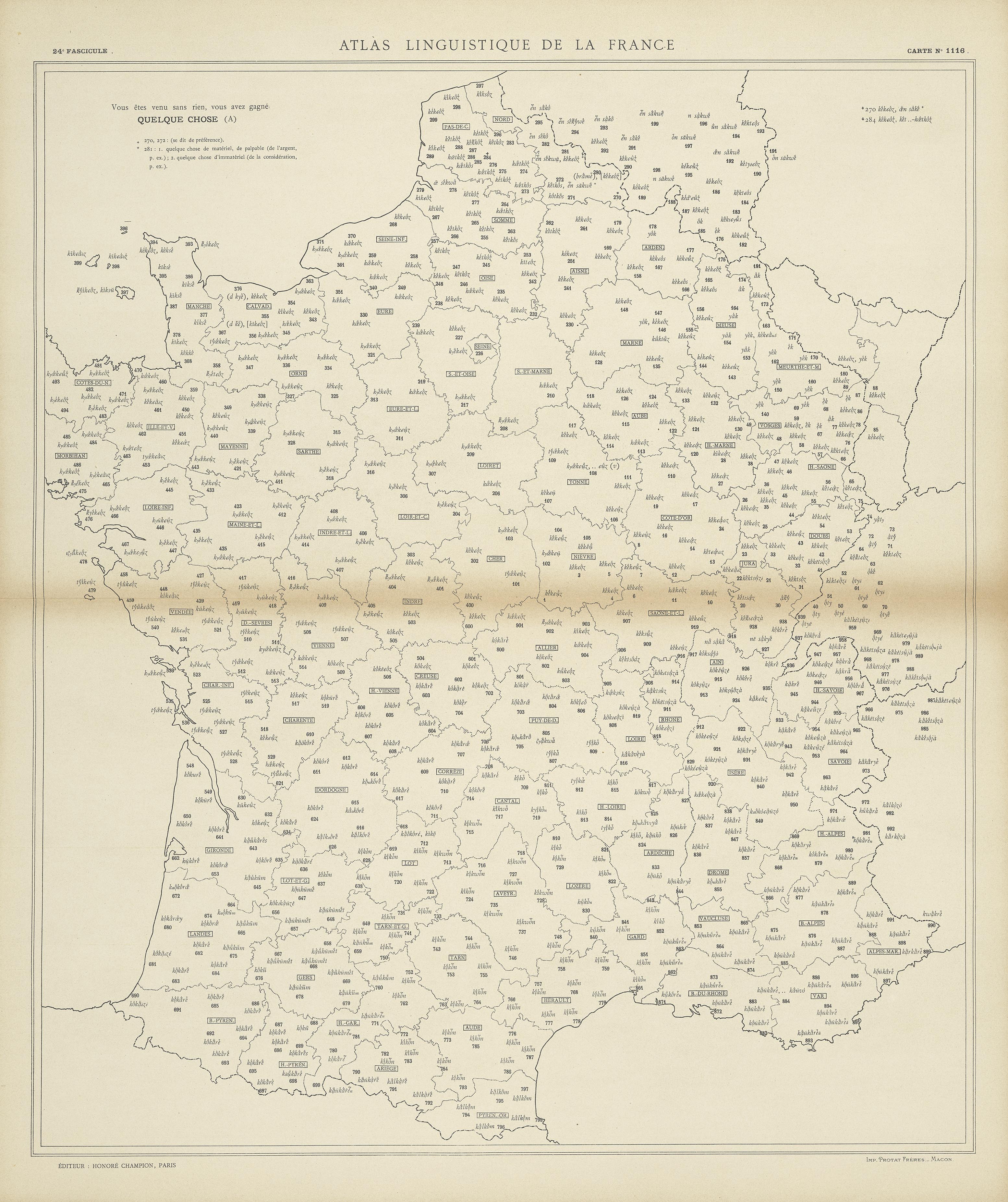 carte alf 1116 du segment quelque chose.