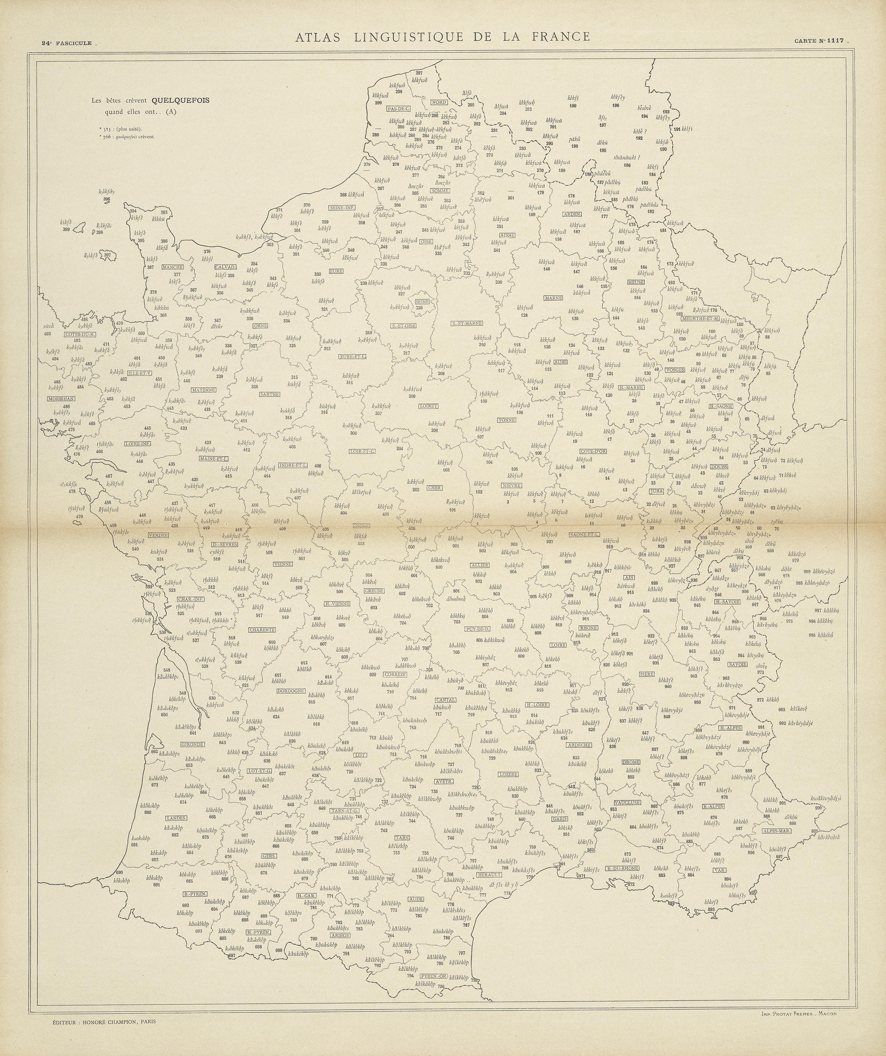 carte alf 1117 du segment quelquefois