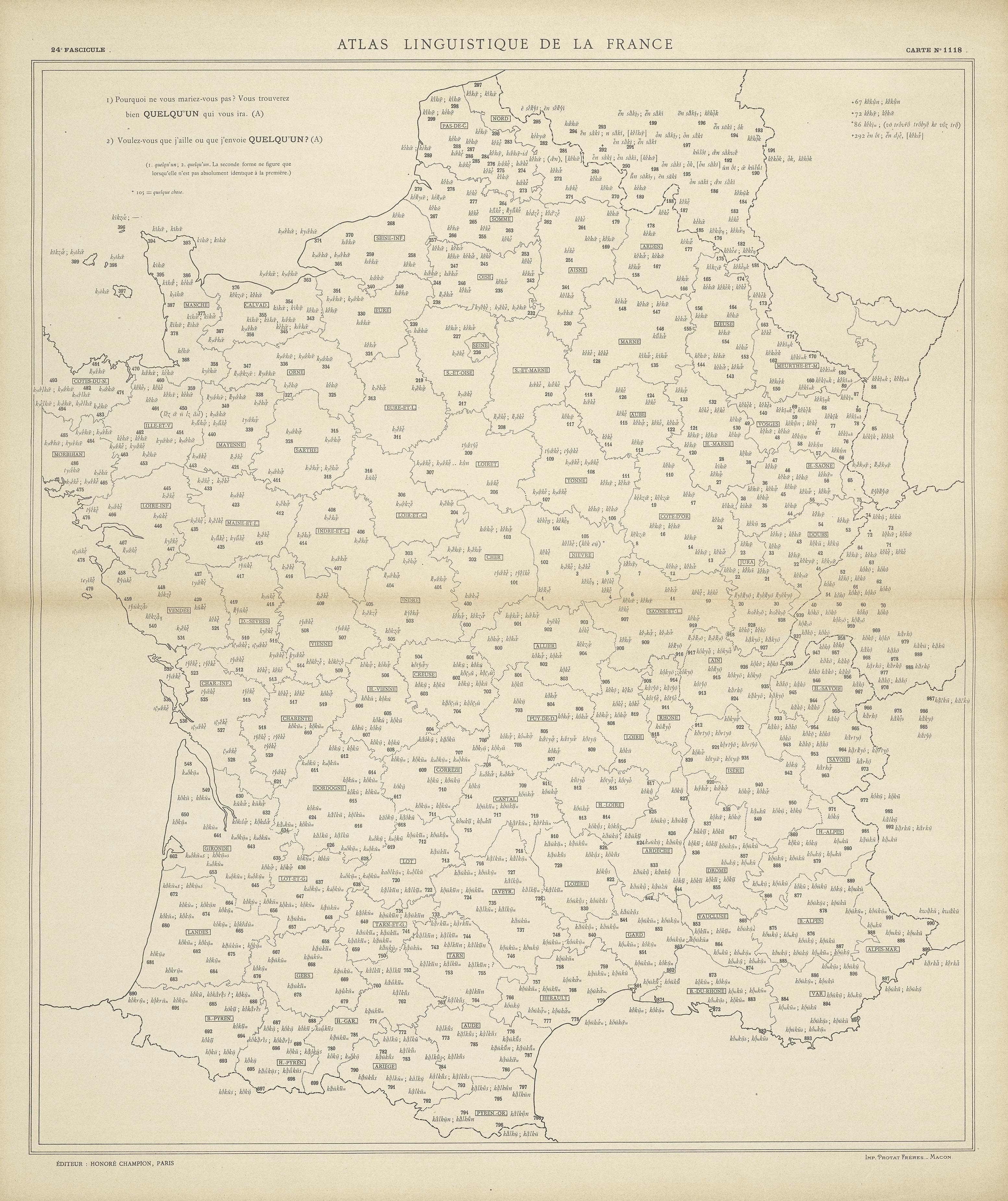carte alf 1118 du segment quelqu'un?
