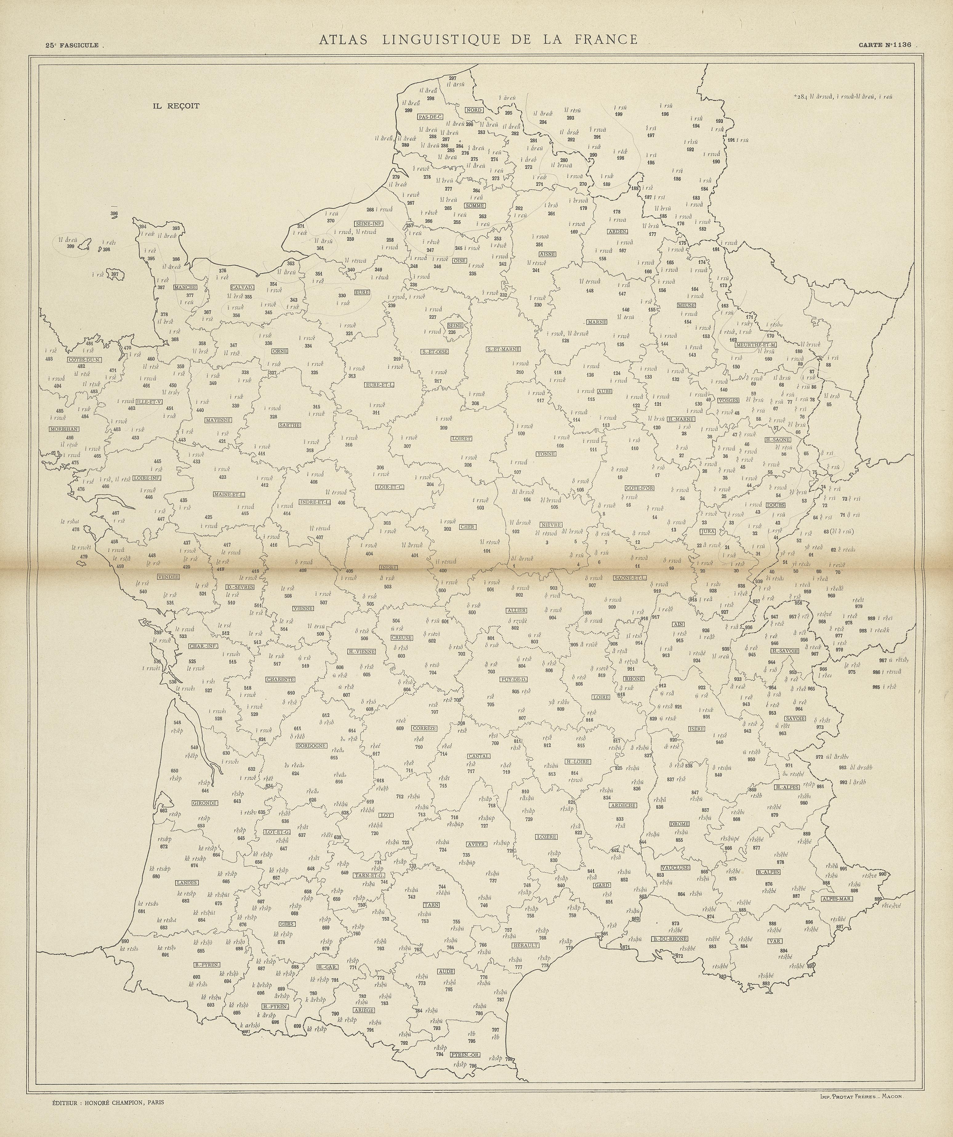 carte alf 1136 du segment Il reçoit.