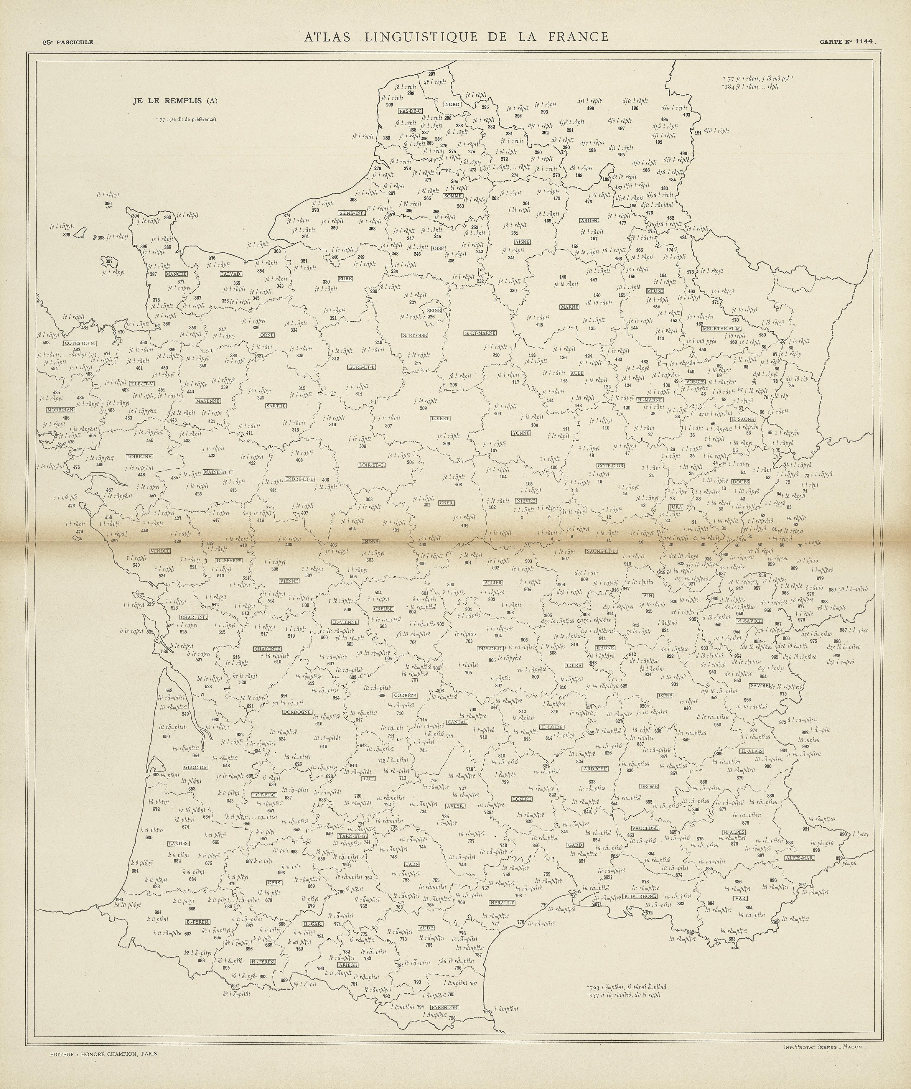 carte alf 1144 du segment Je le remplis.