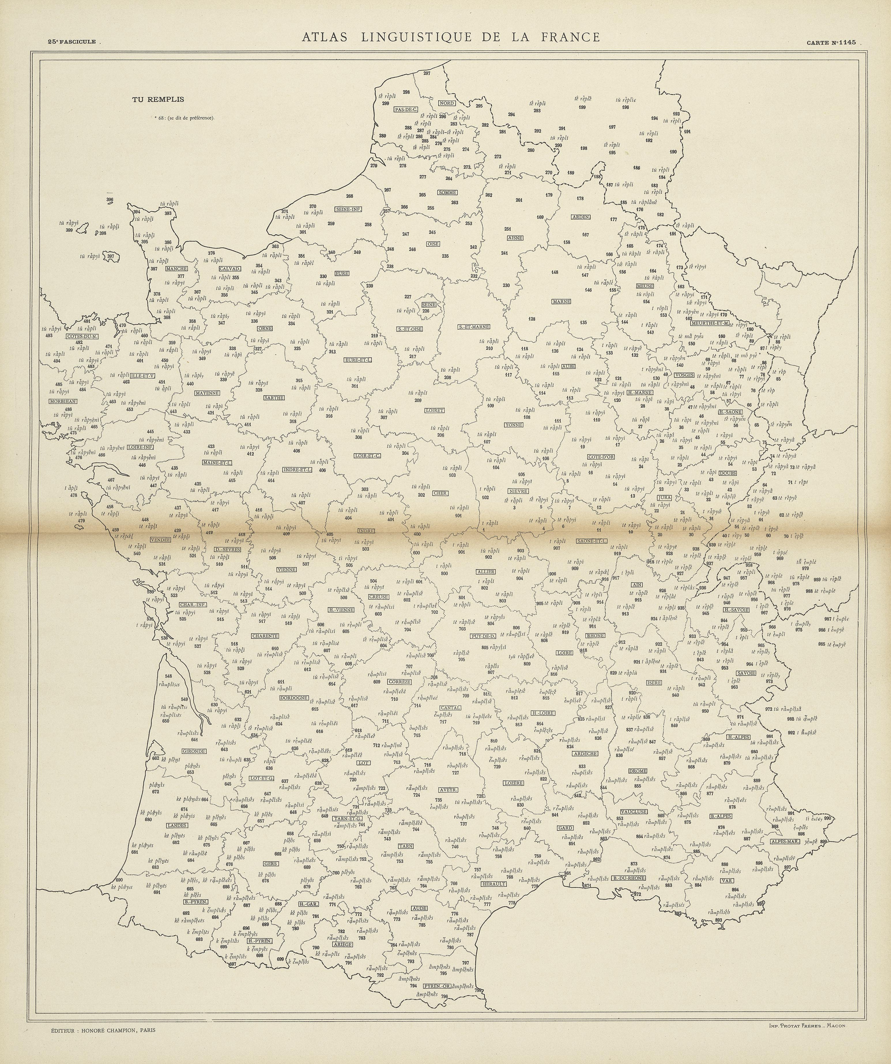 carte alf 1145 du segment Tu remplis.