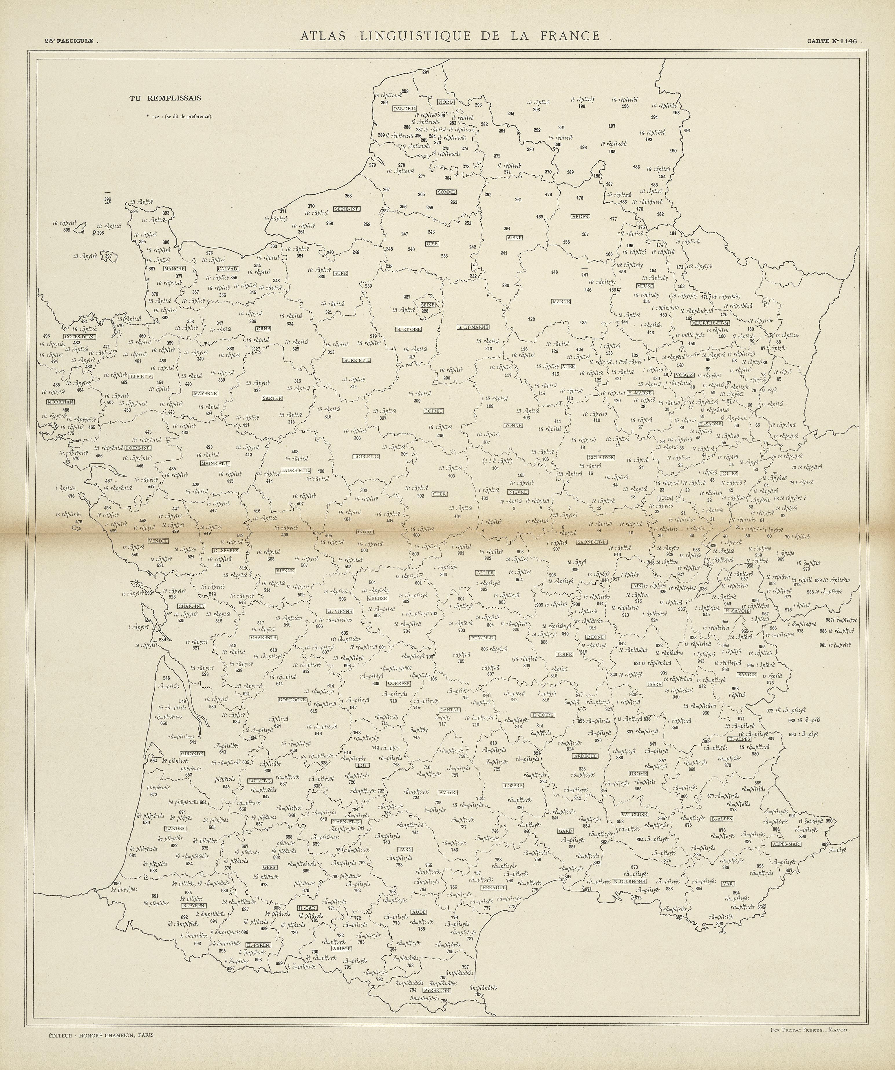 carte alf 1146 du segment Tu remplissais.