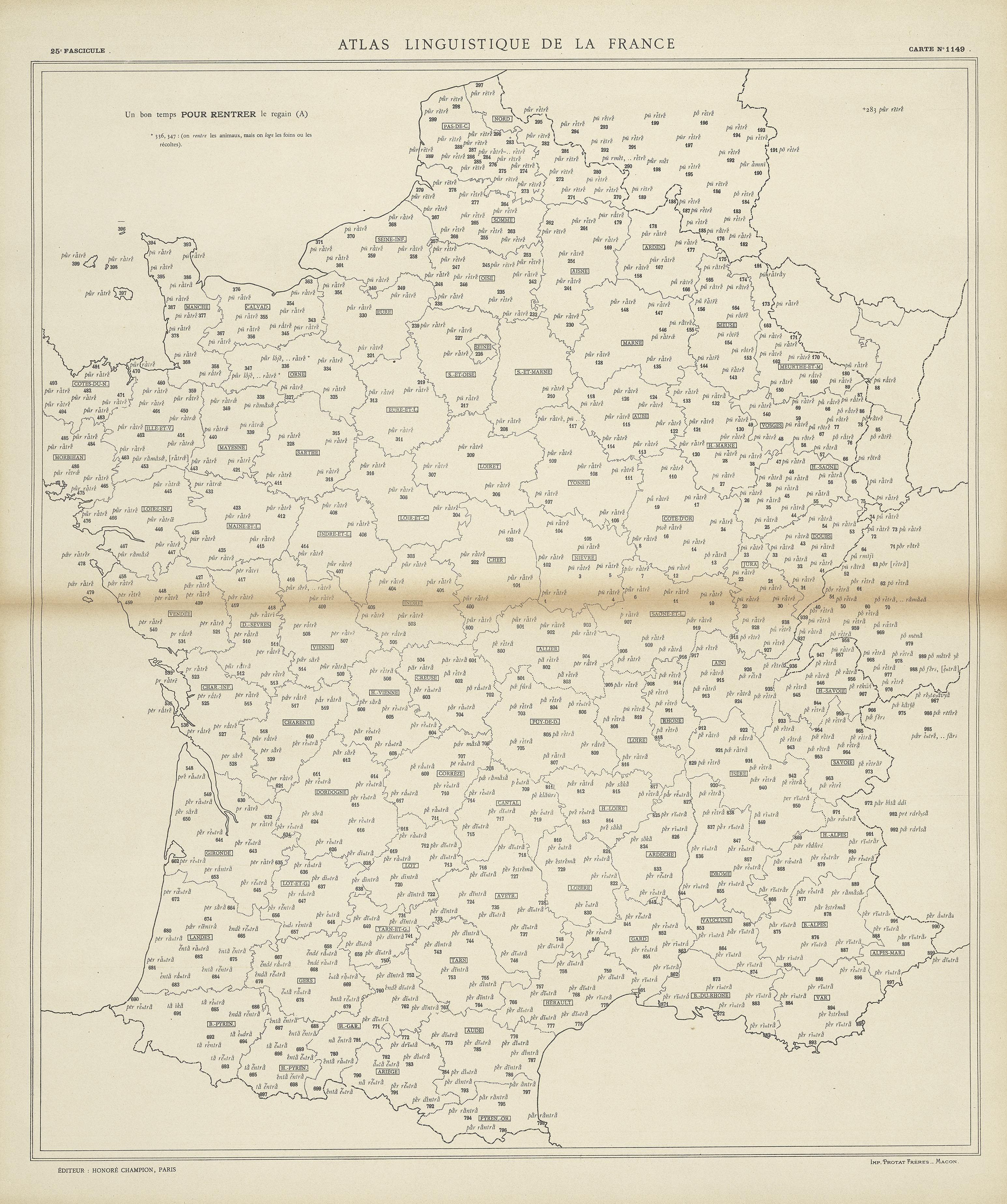 carte alf 1149 du segment pour rentrer