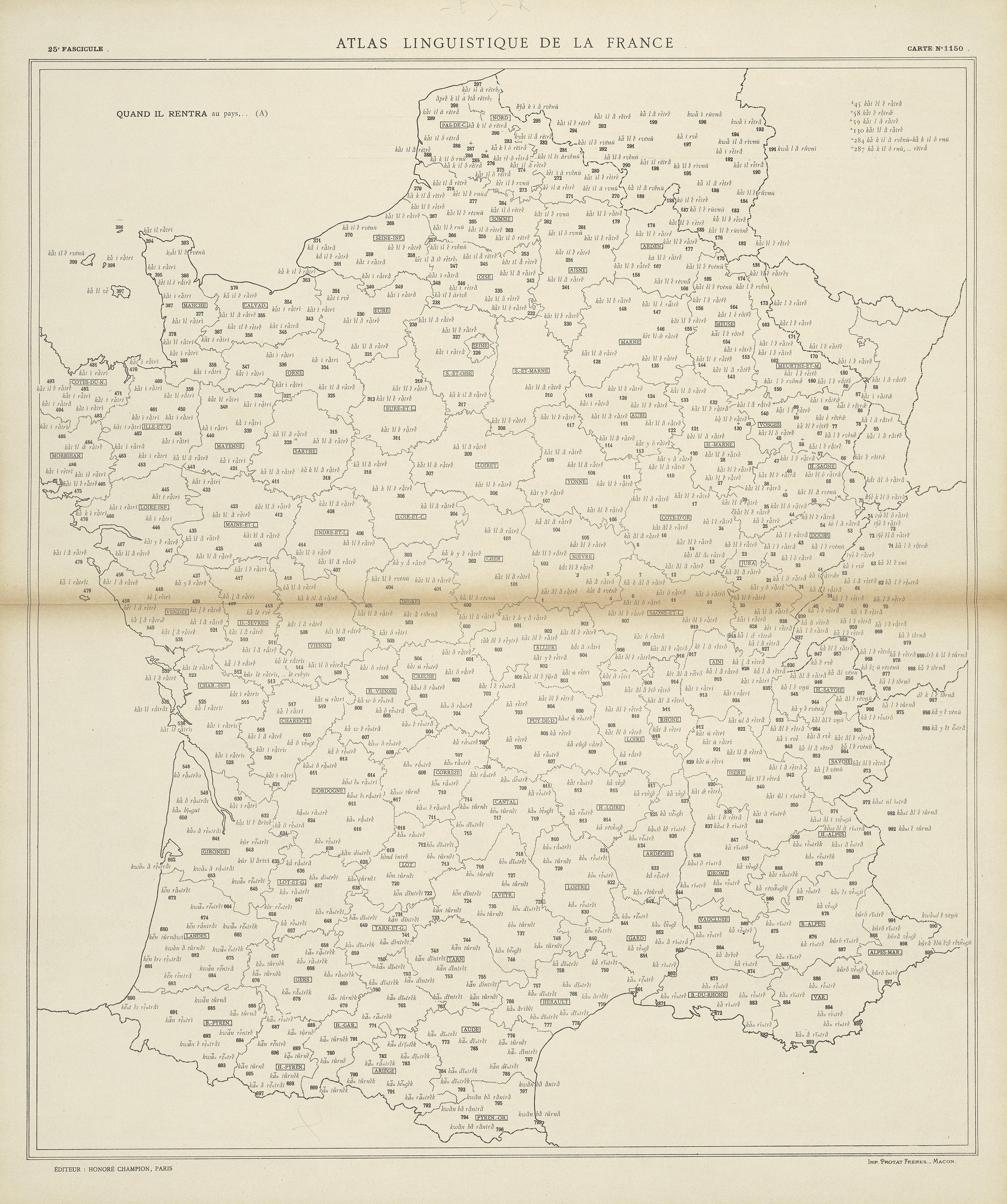 carte alf 1150 du segment Quand il rentra