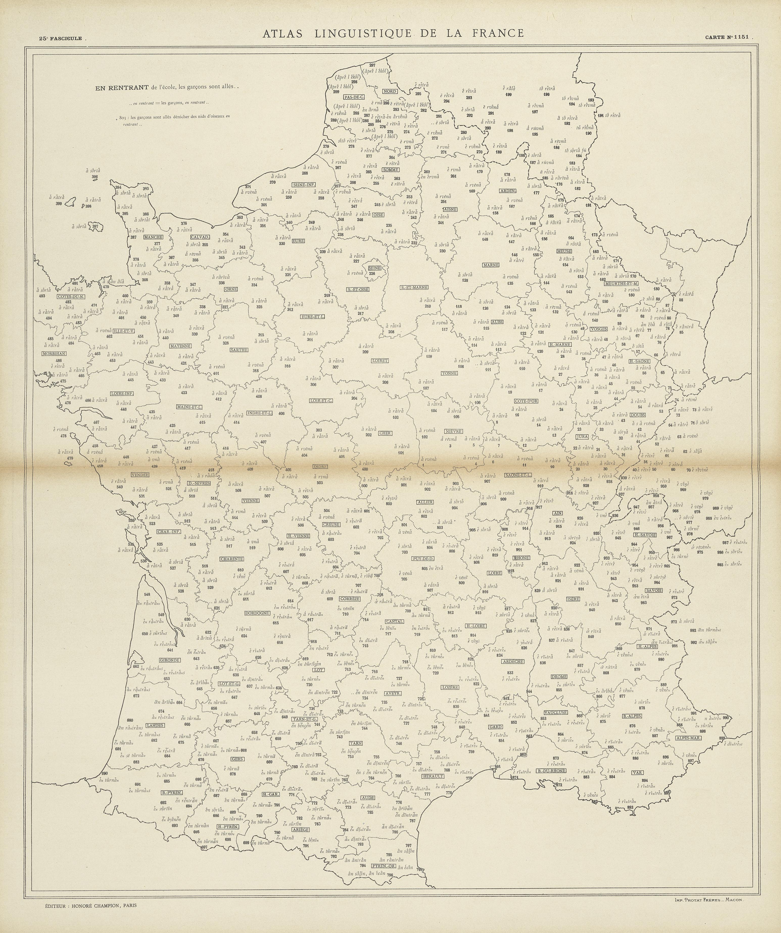 carte alf 1151 du segment En rentrant