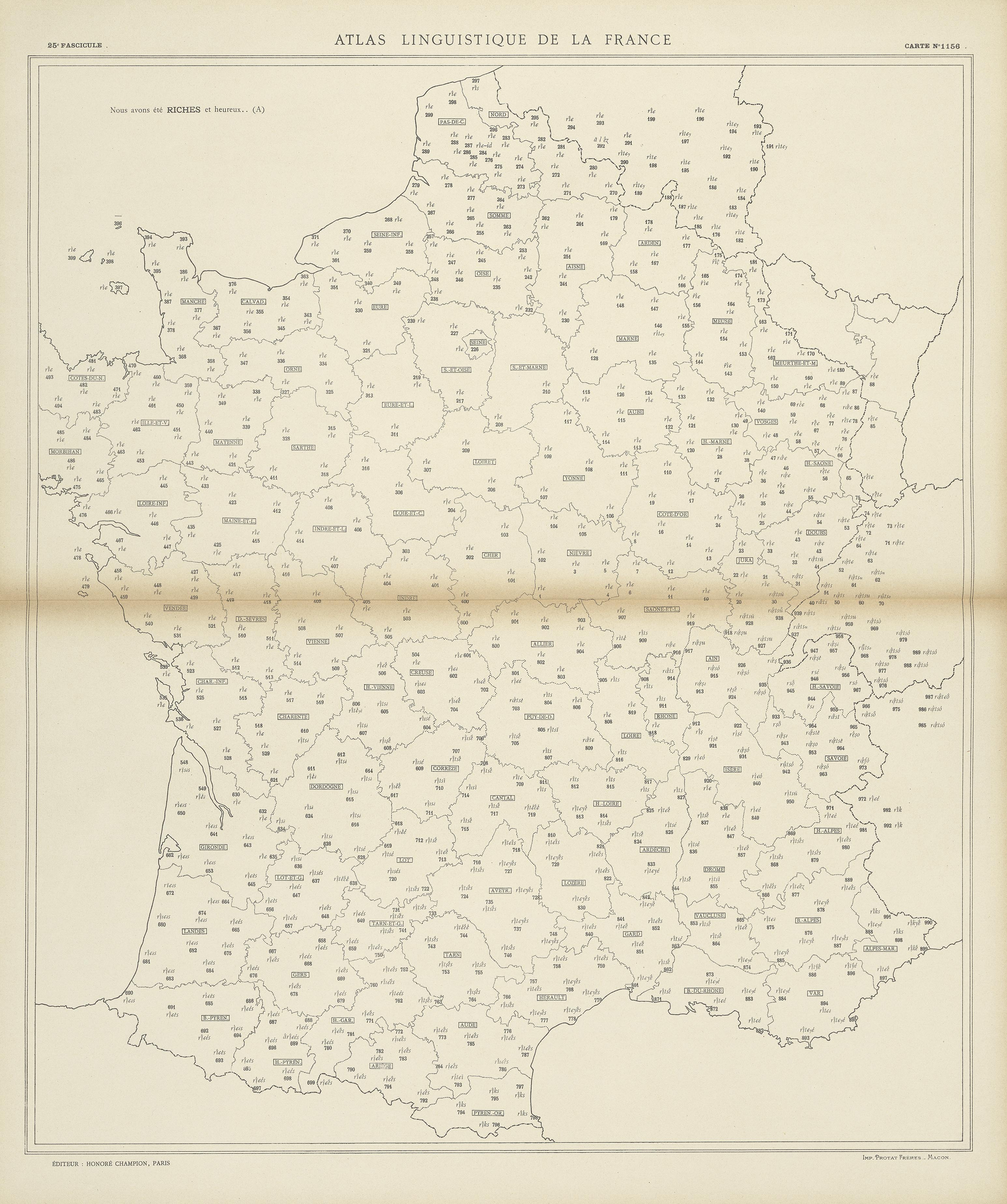 carte alf 1156 du segment riches
