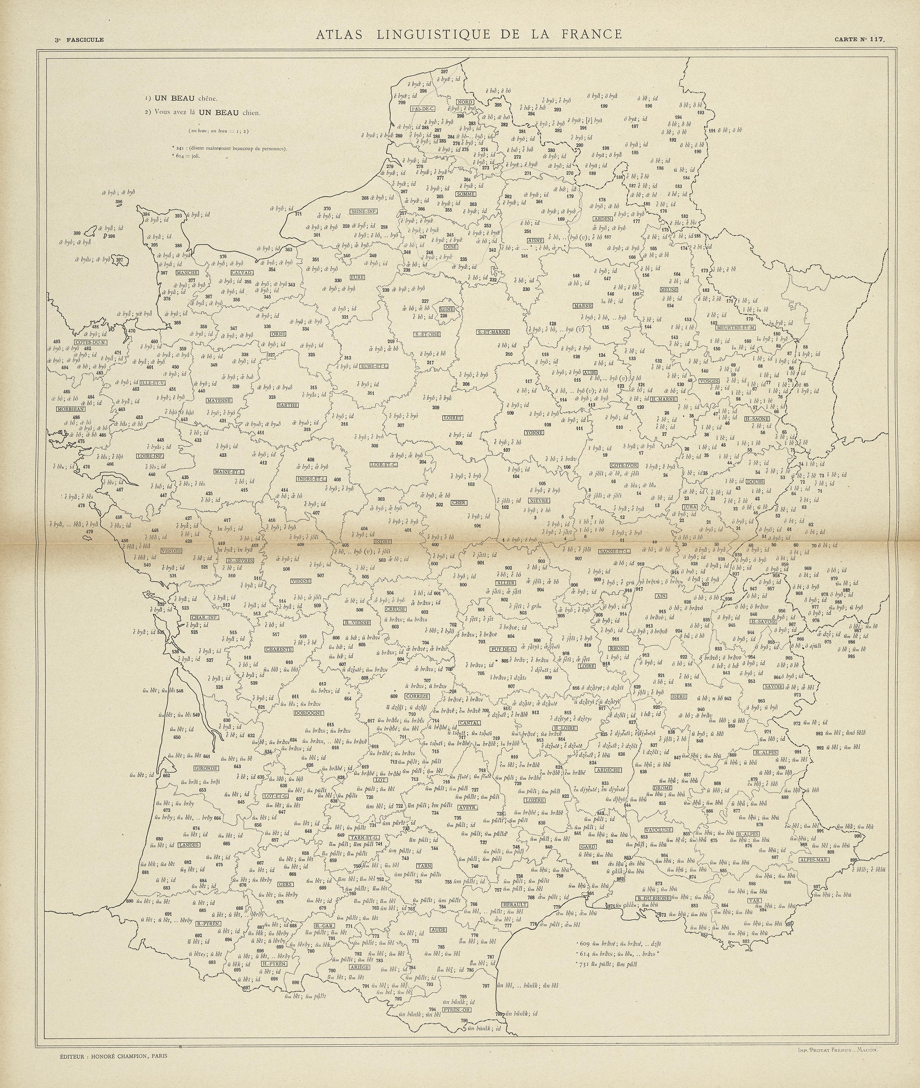 carte alf 117 du segment un beau