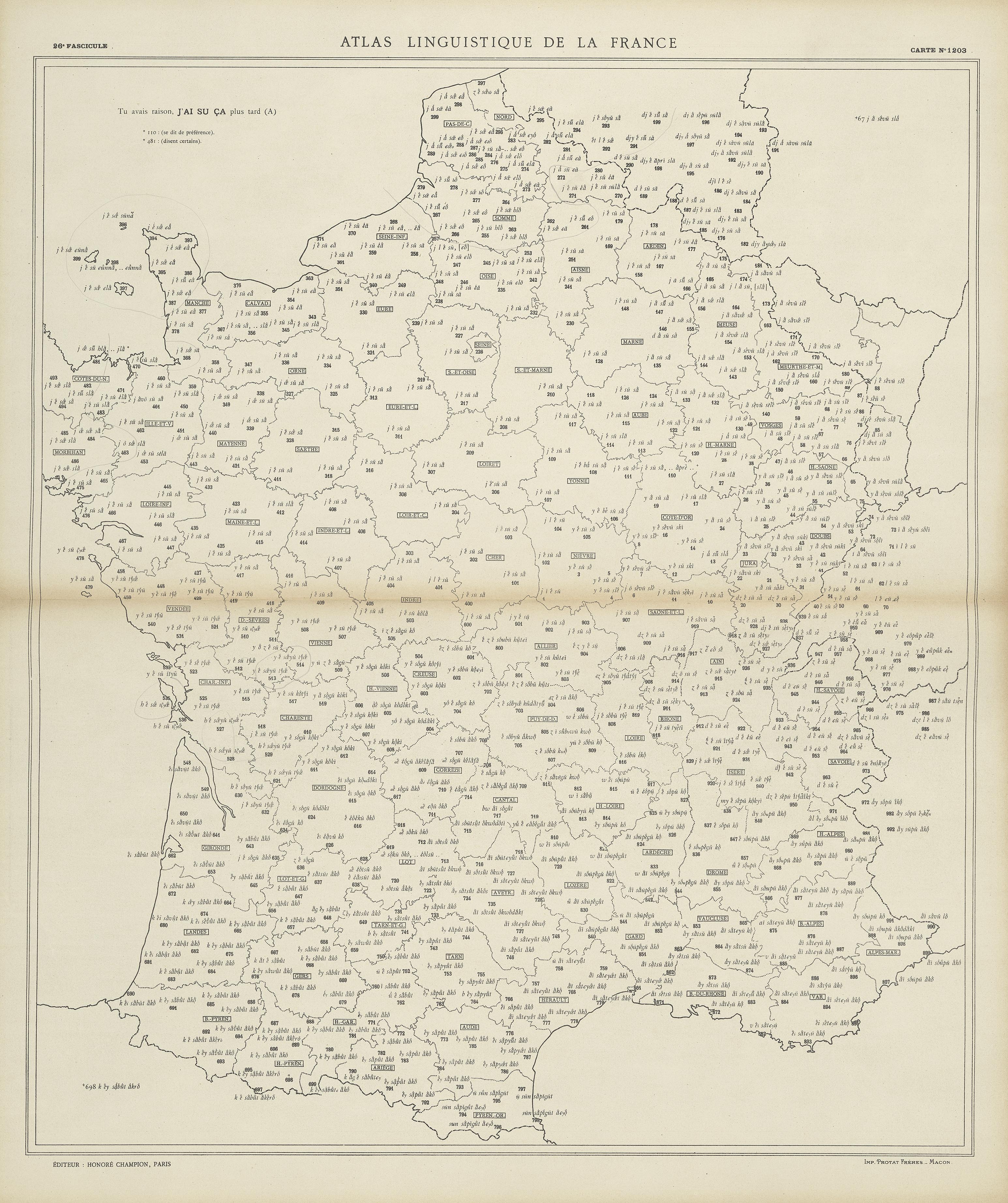 carte alf 1203 du segment J'ai su ça