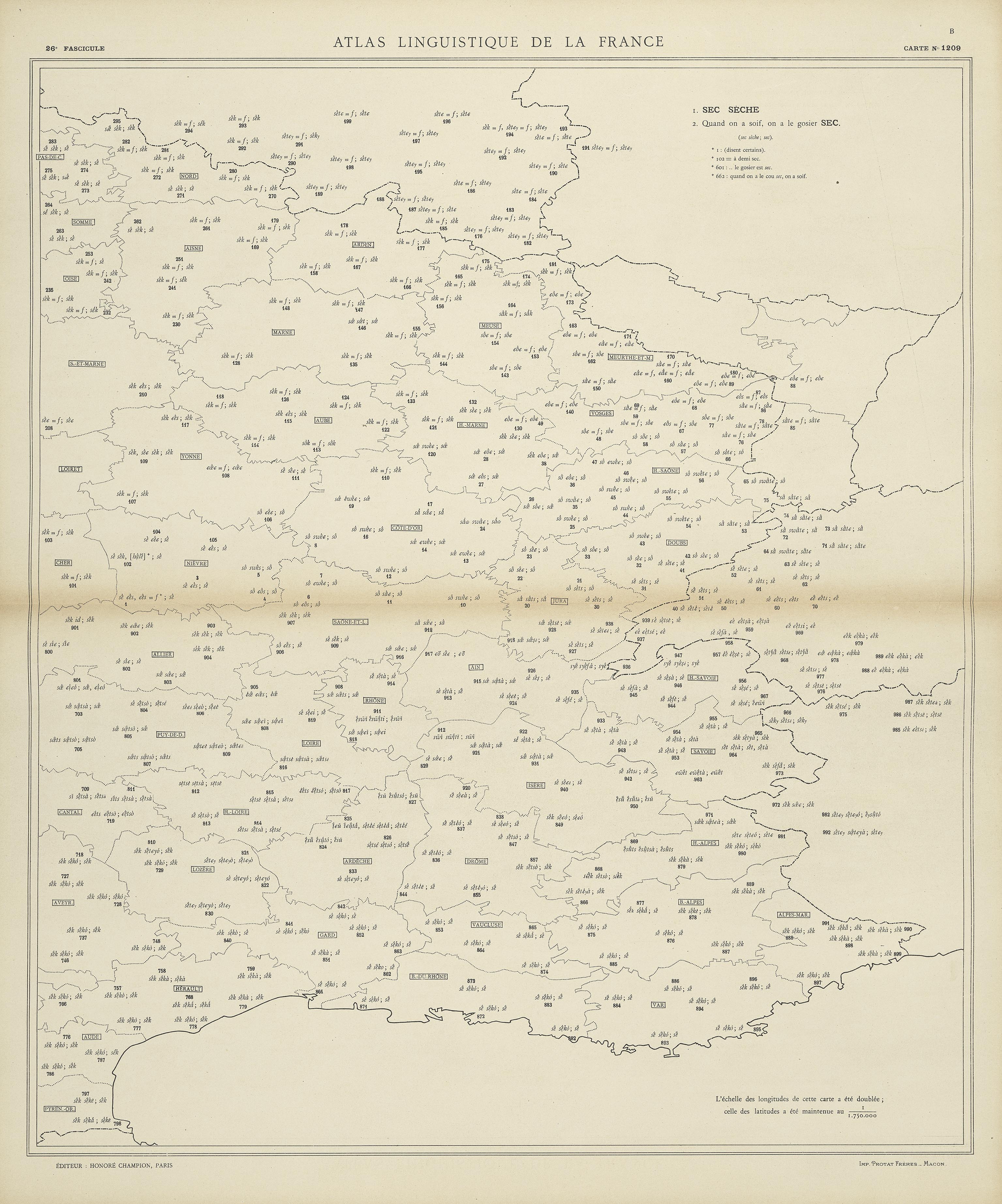 carte alf 1209B du segment sec.