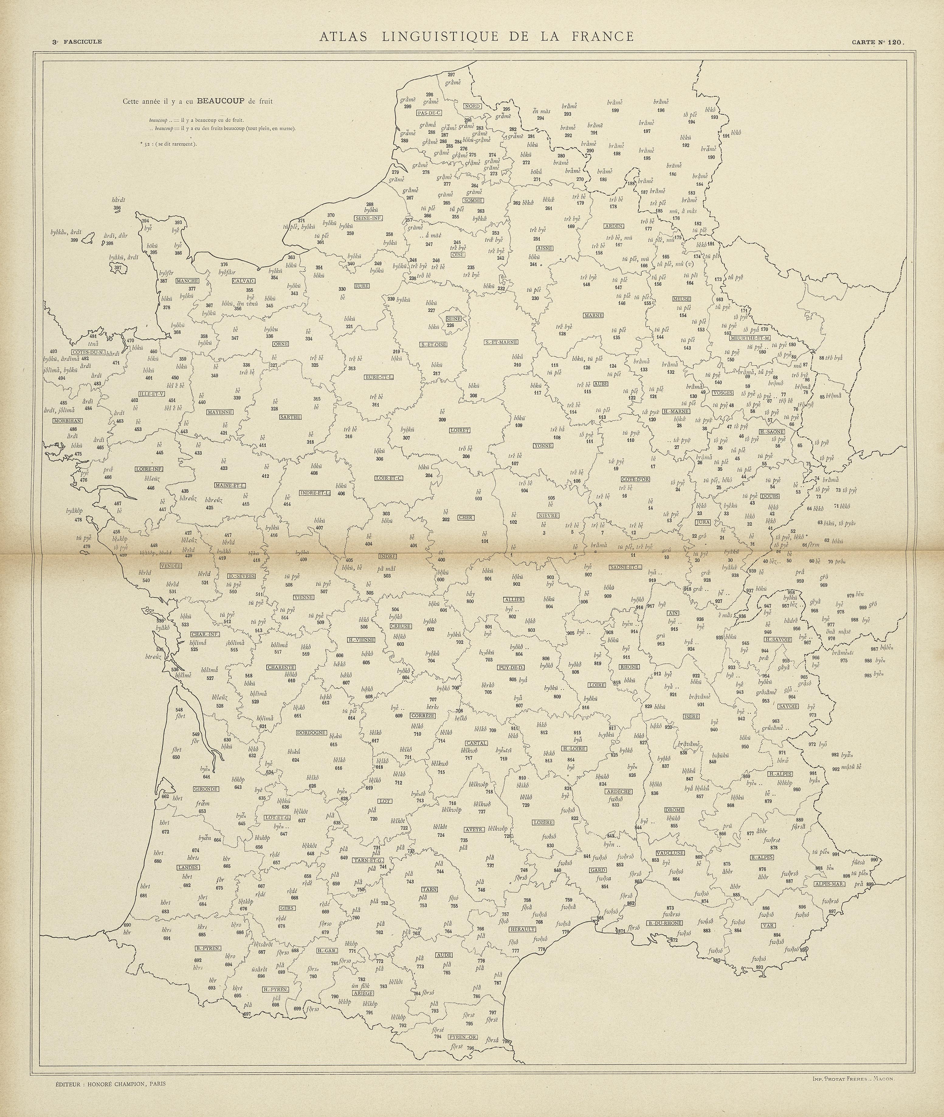 carte alf 120 du segment beaucoup