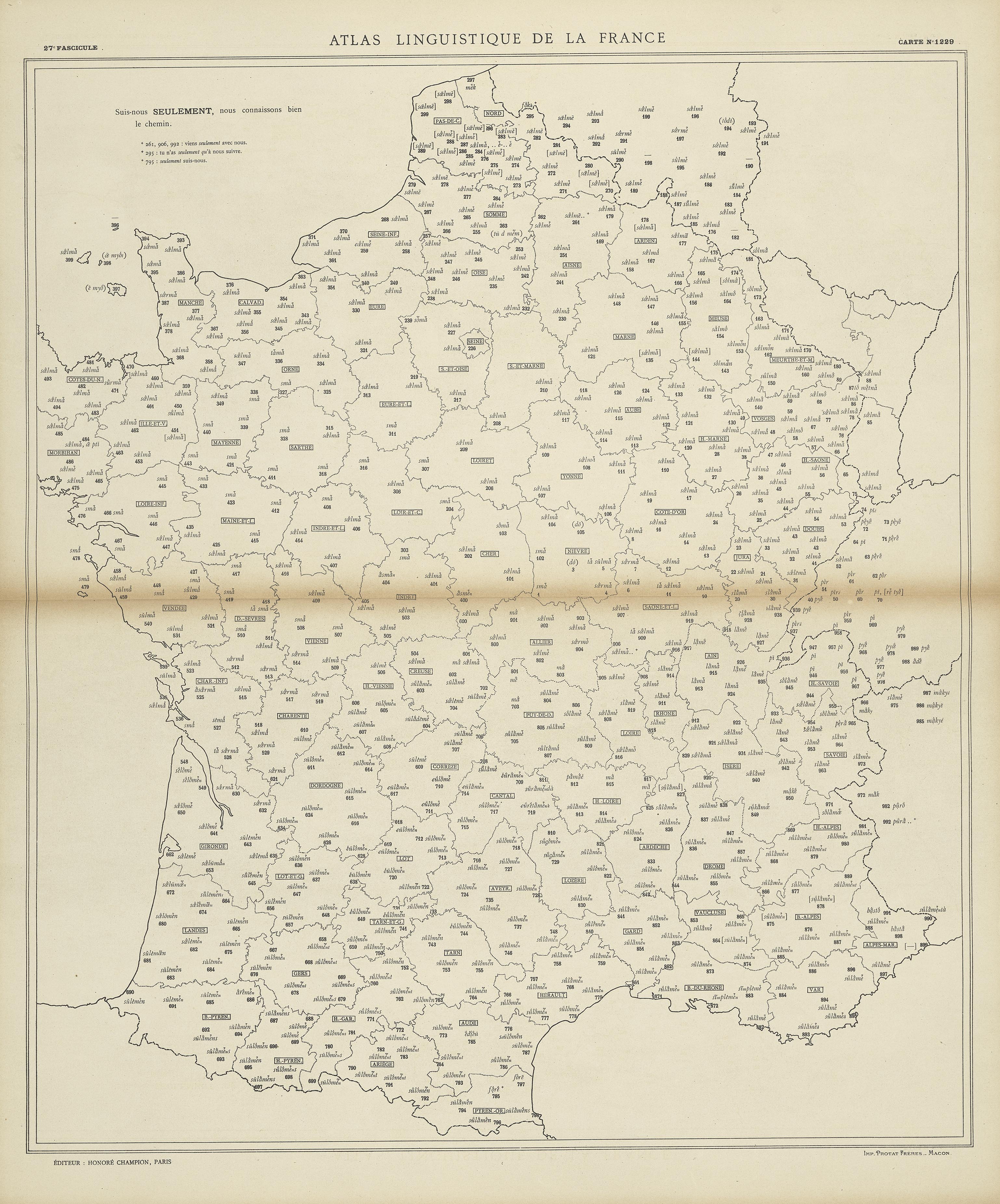 carte alf 1229 du segment seulement,
