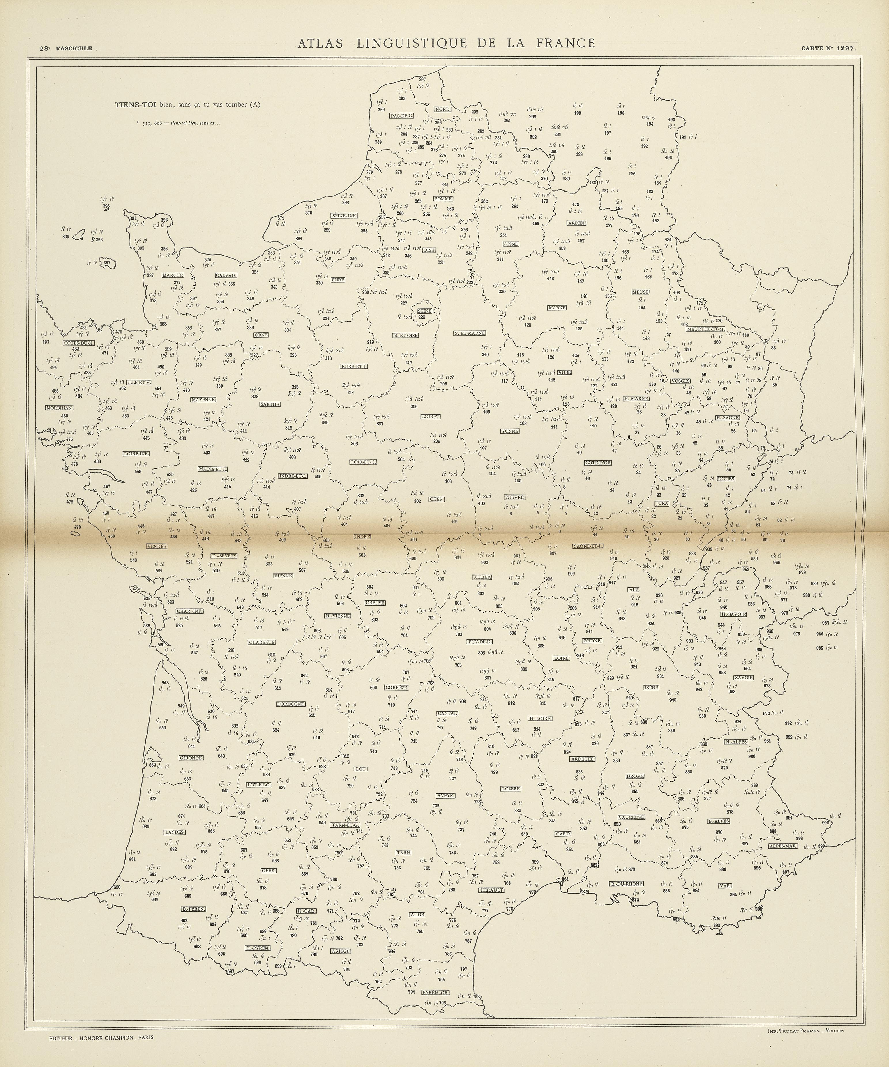 carte alf 1297 du segment Tiens toi