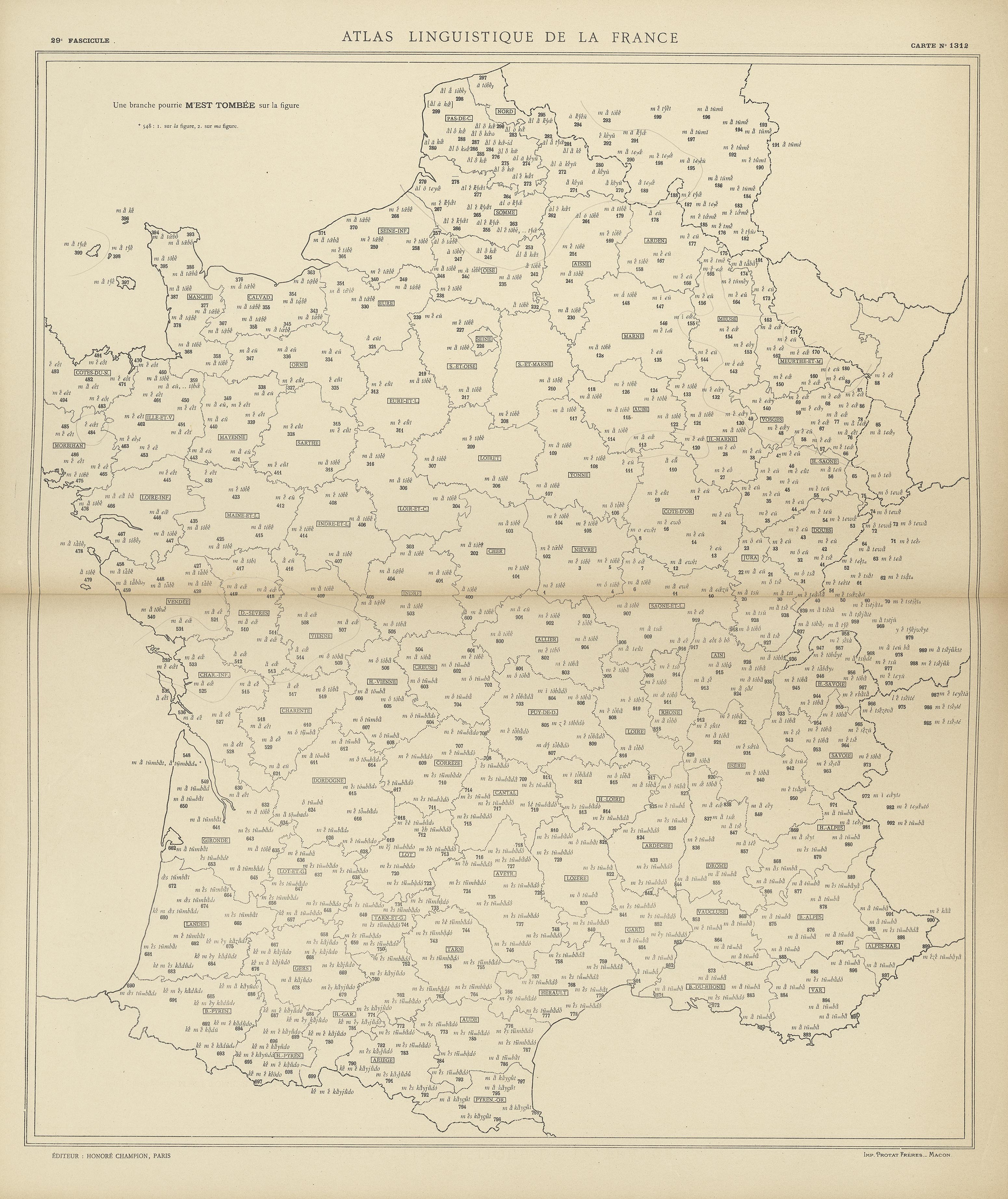 carte alf 1312 du segment m'est tombée