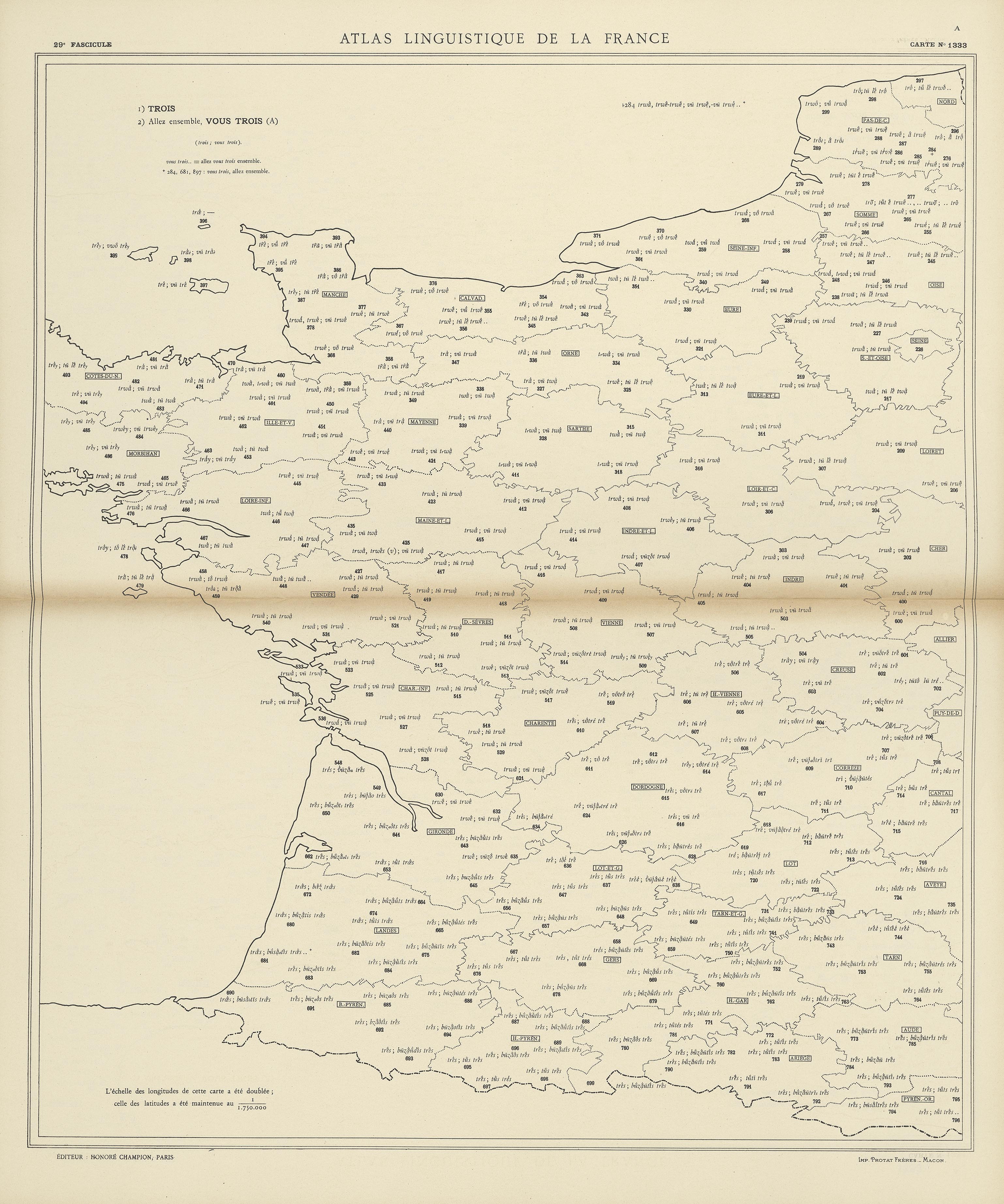 carte alf 1333 du segment vous trois.