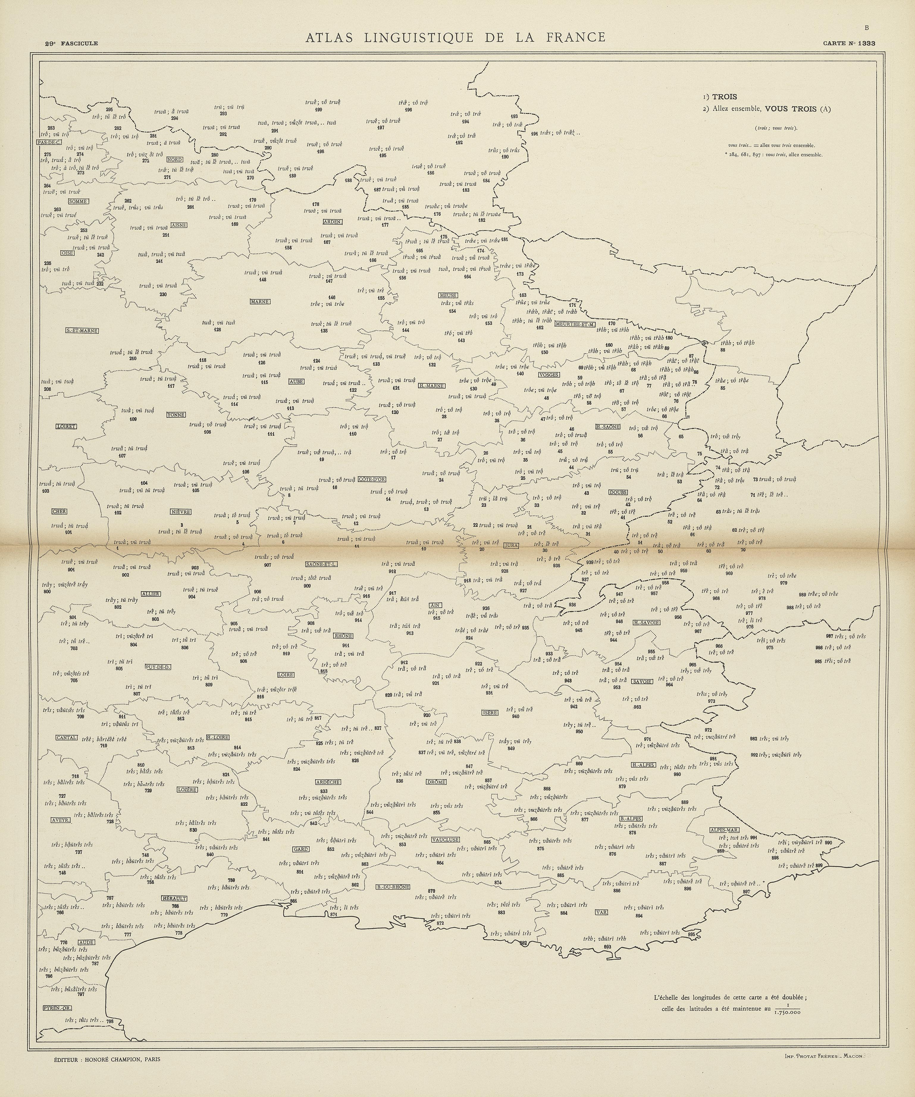 carte alf 1333B du segment vous trois.