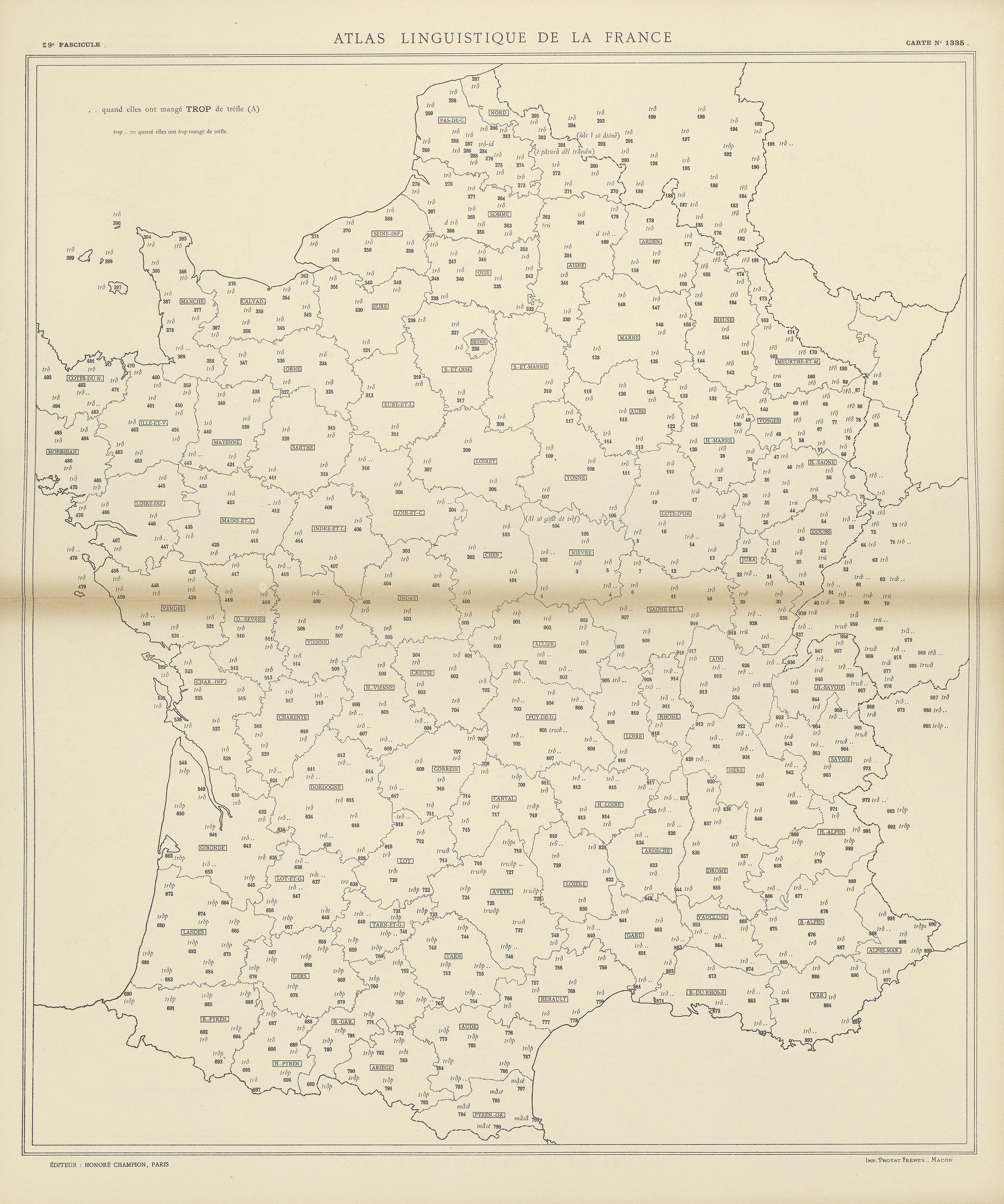 carte alf 1335 du segment trop