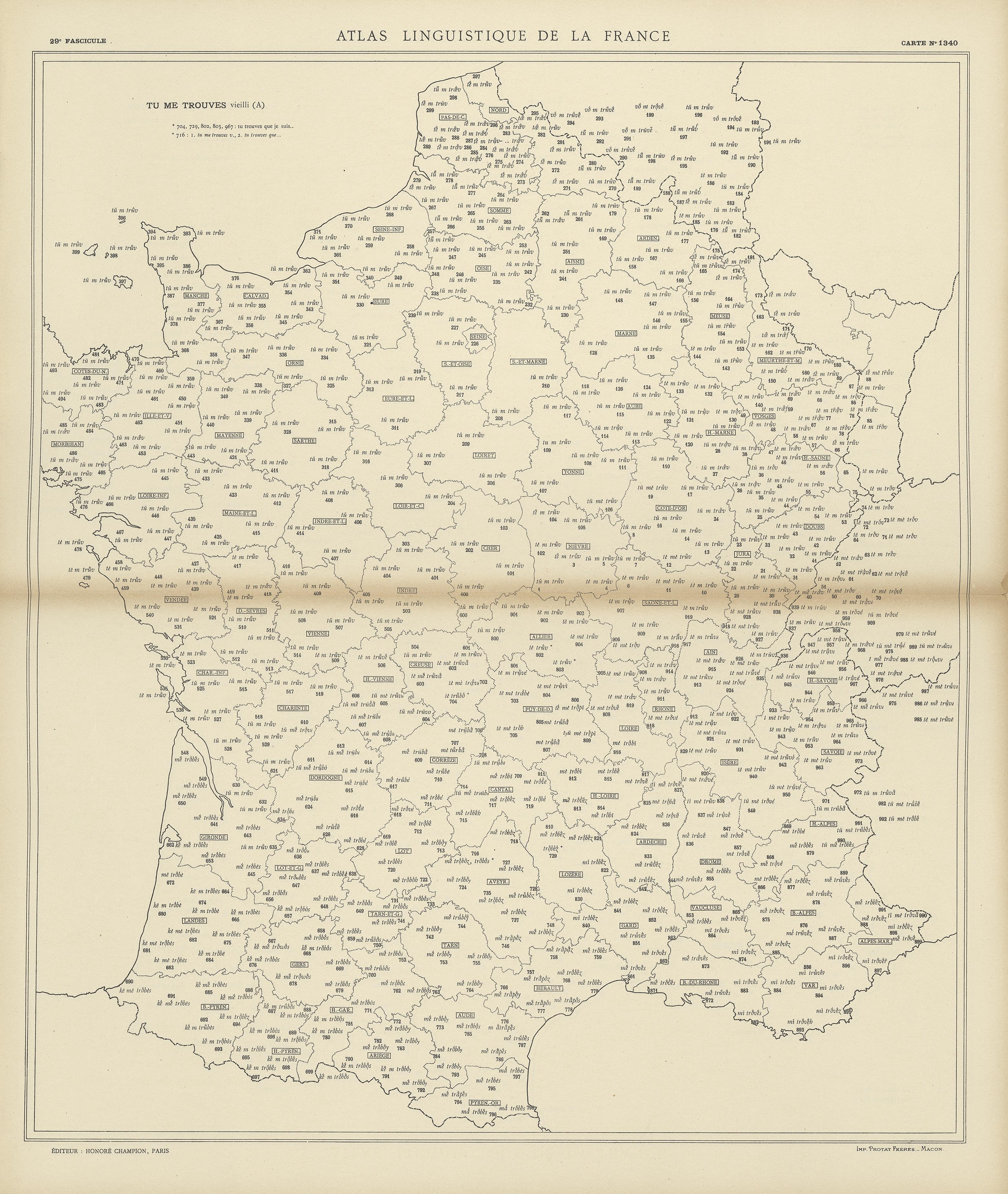 carte alf 1340 du segment Tu me trouves