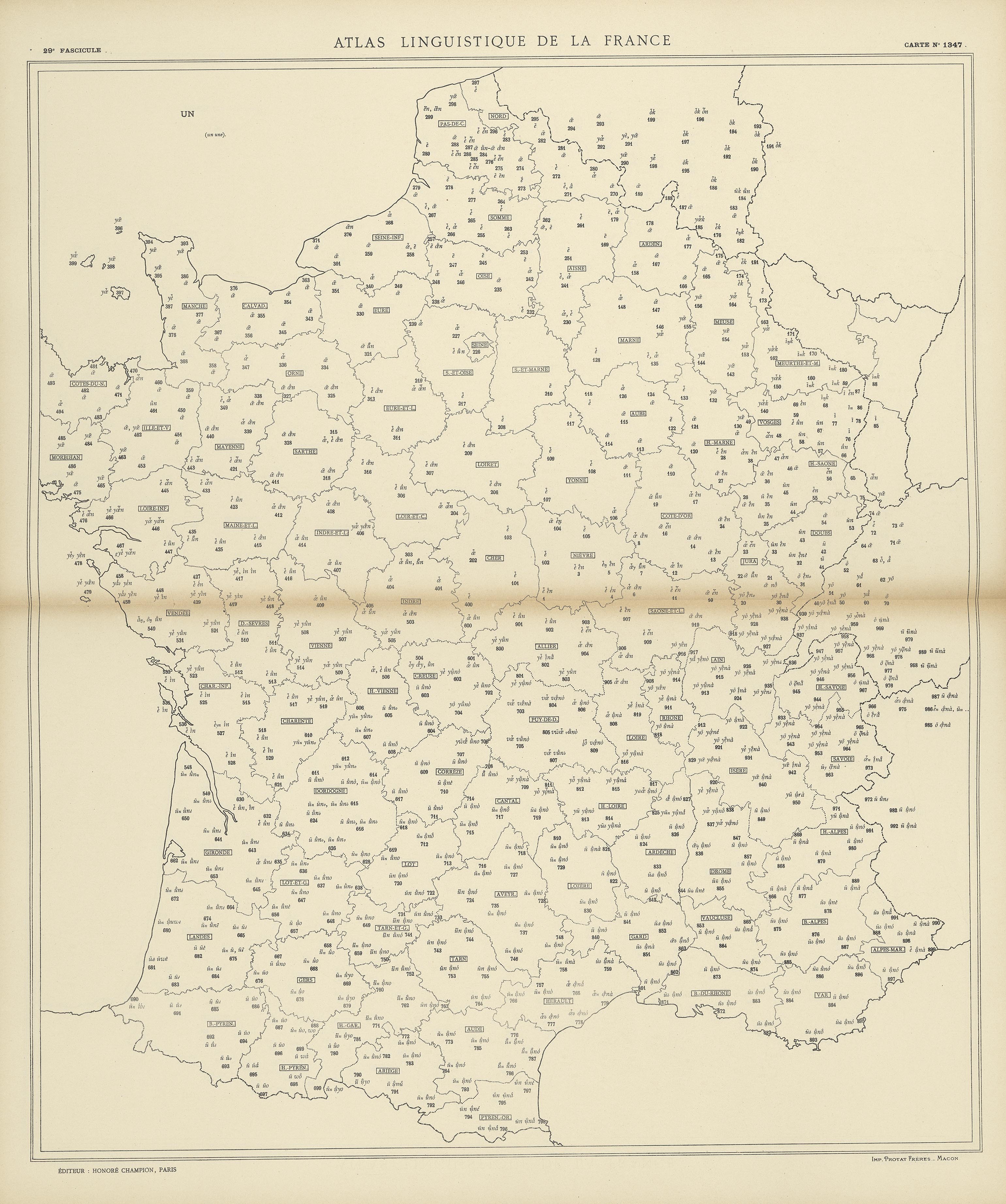 carte alf 1347 du segment Un une.