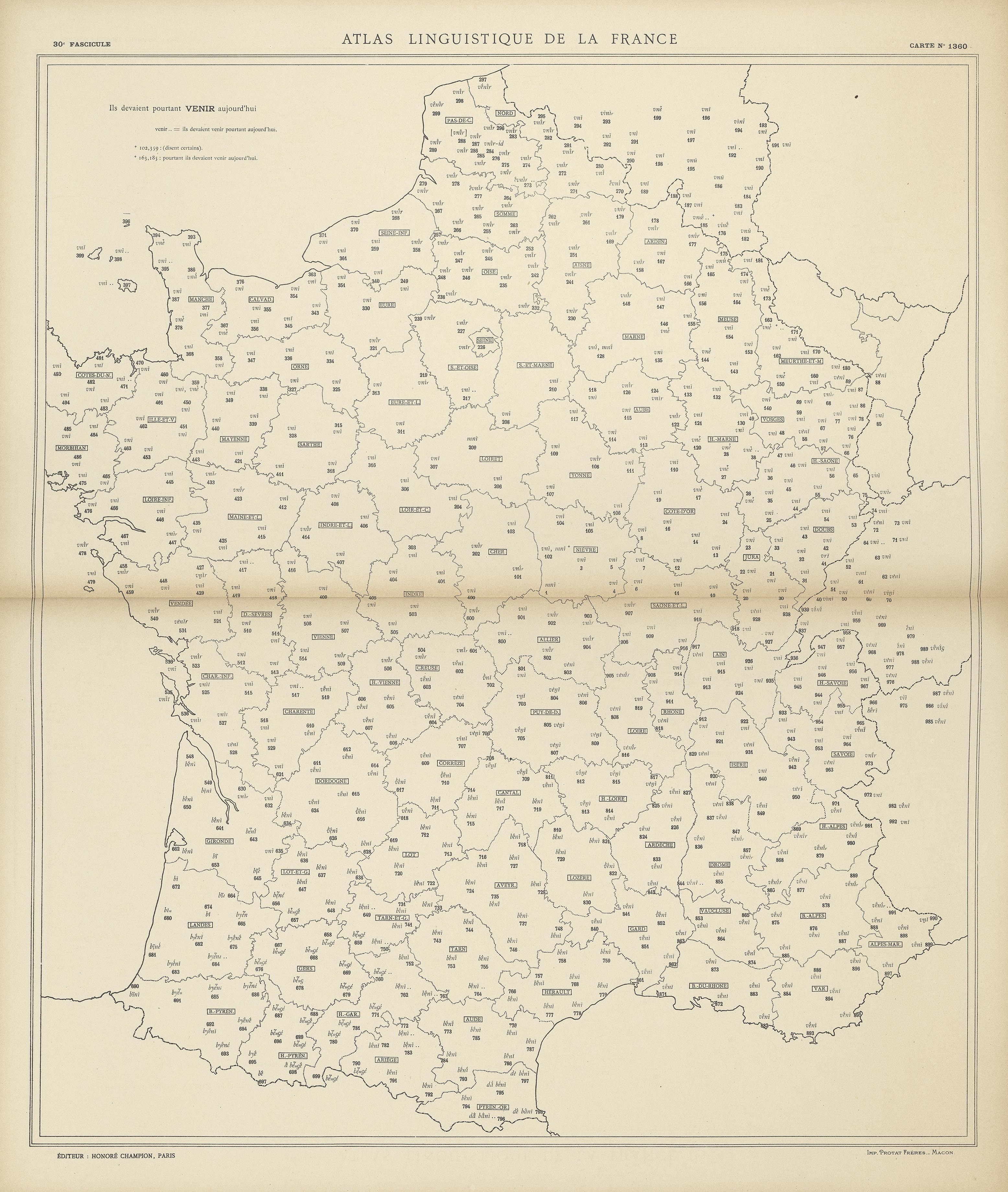 carte alf 1360 du segment venir