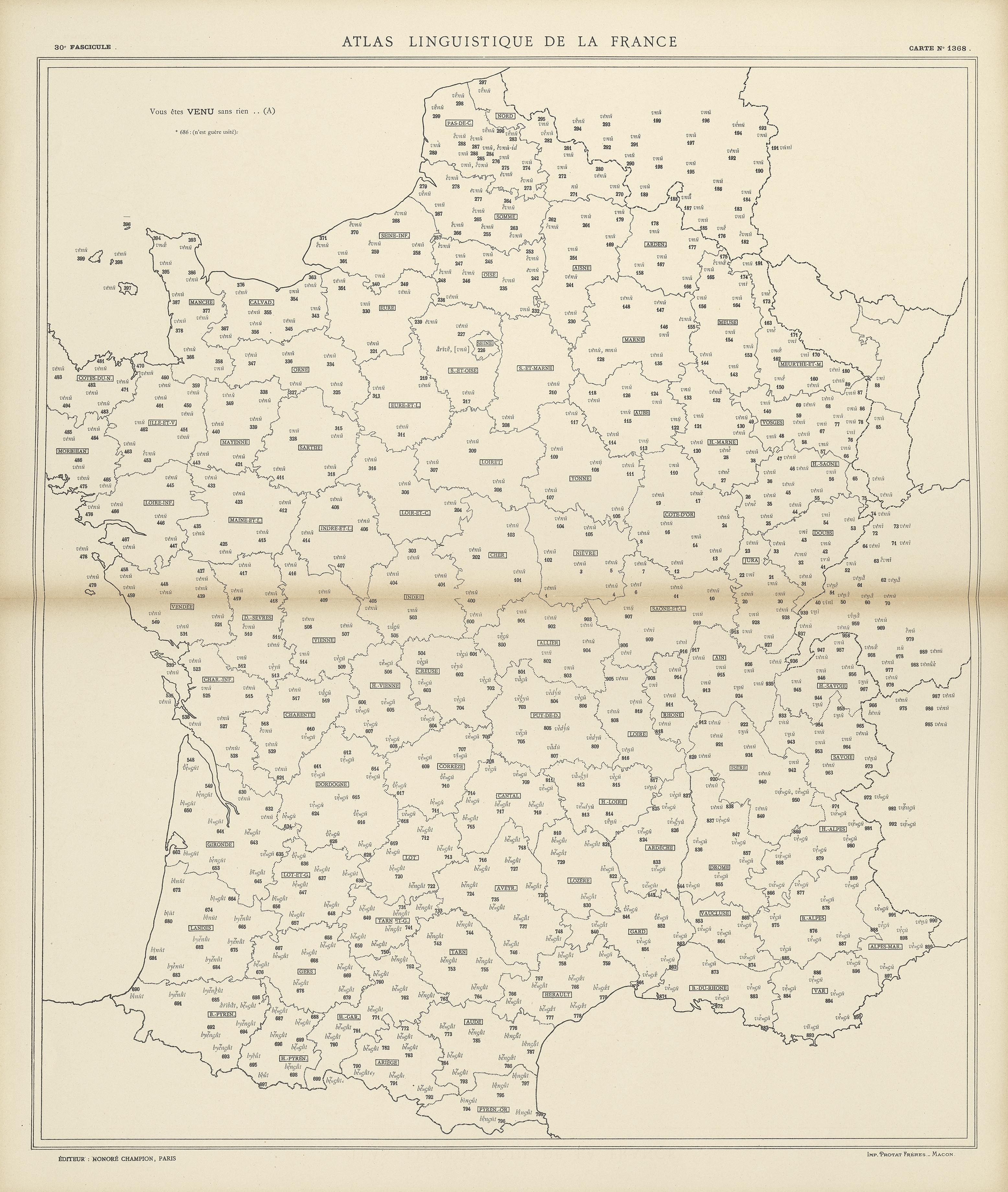 carte alf 1368 du segment venu