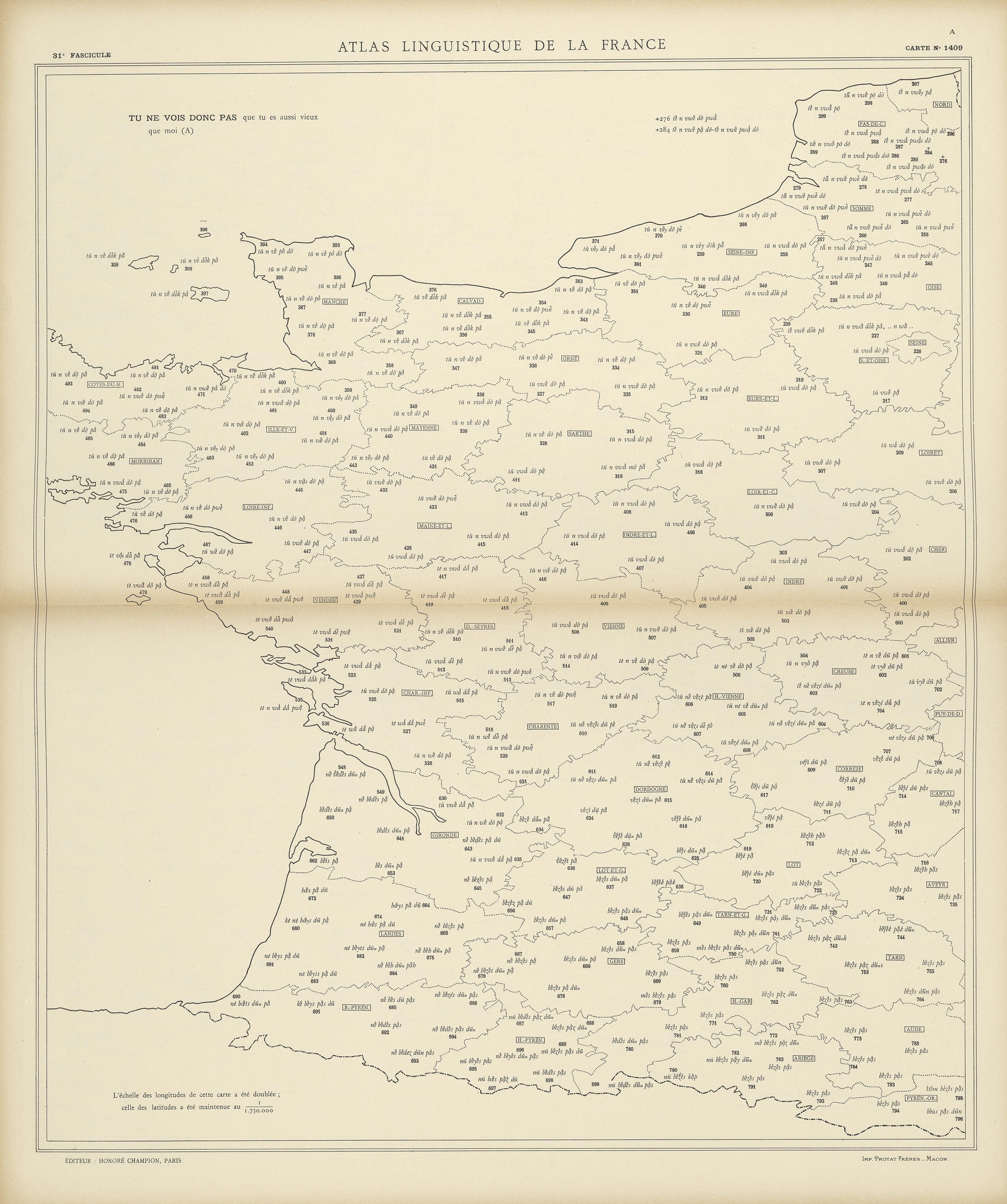 carte alf 1409 du segment tu ne vois donc pas