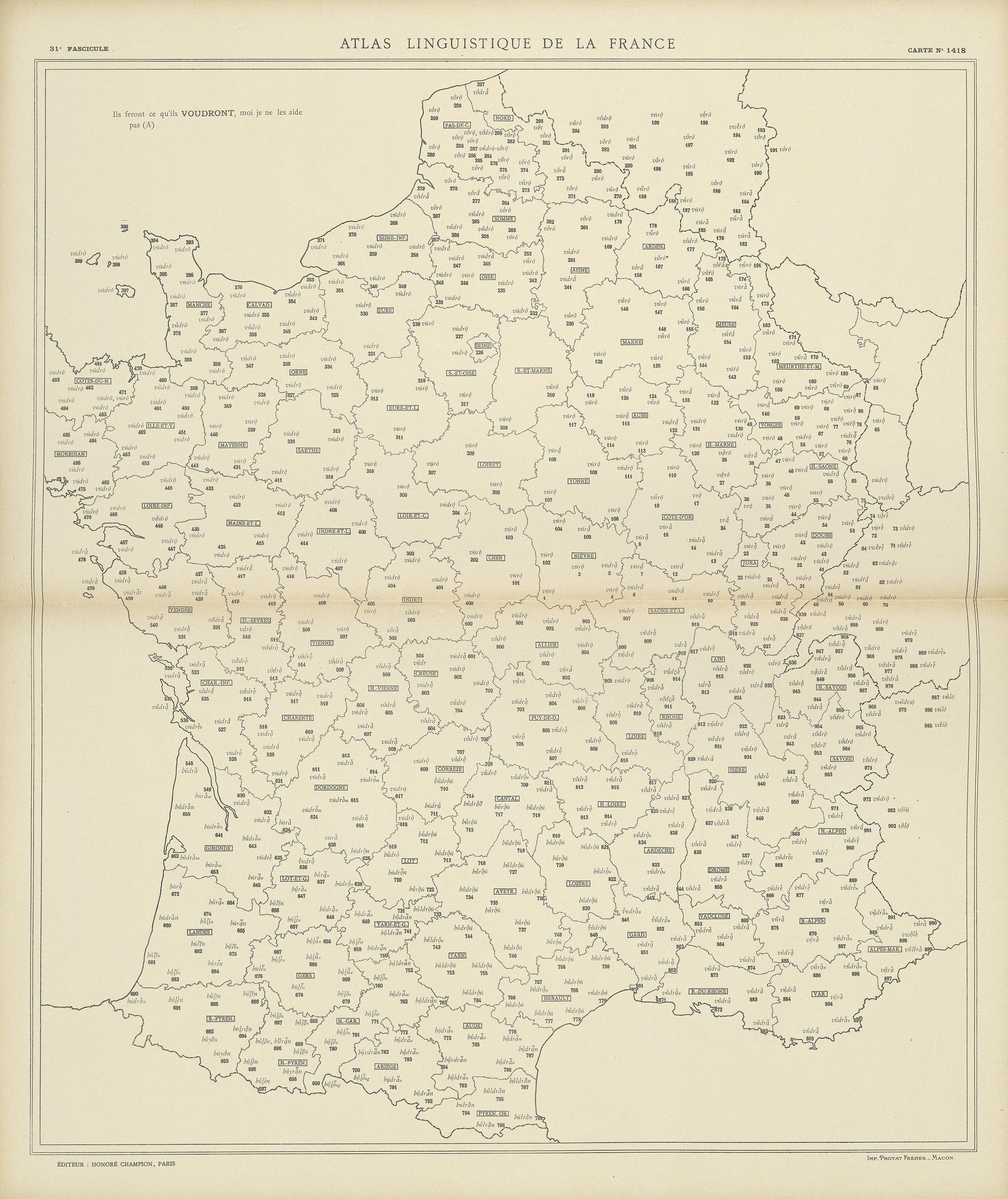 carte alf 1418 du segment voudront,