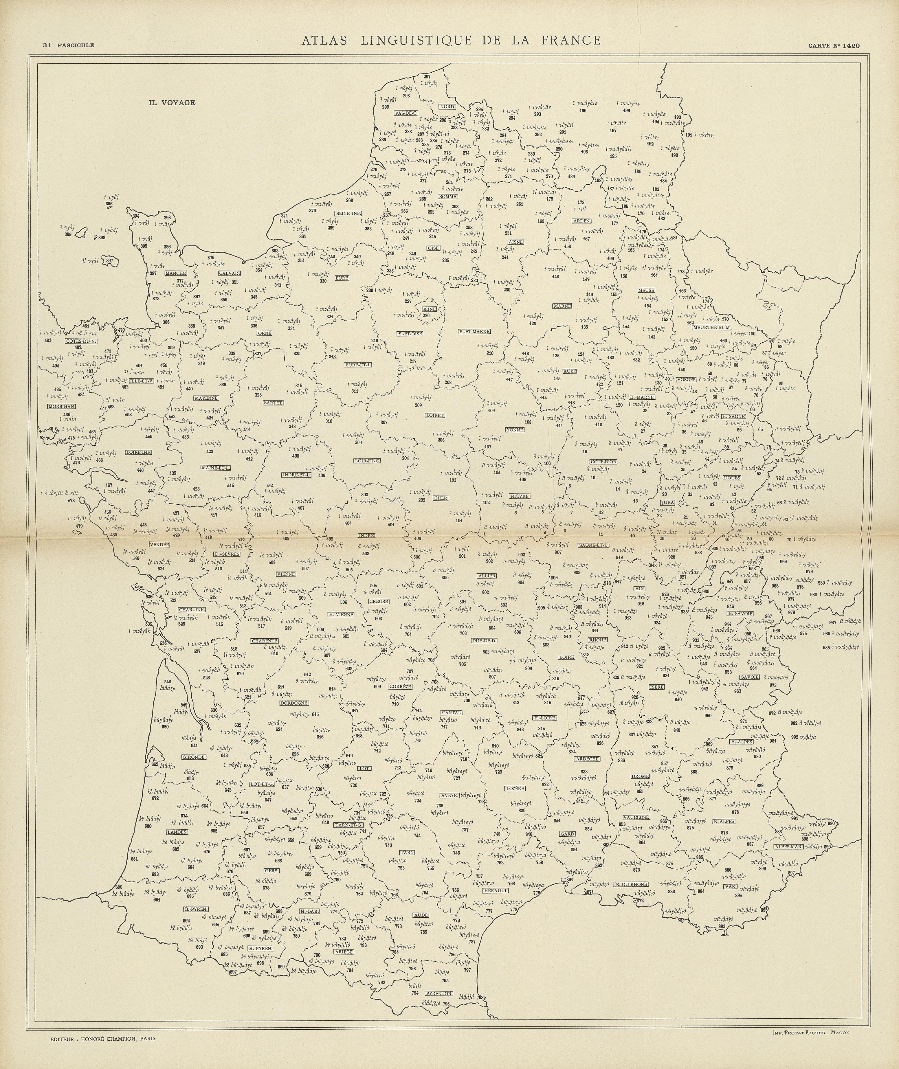 carte alf 1420 du segment Il voyage.