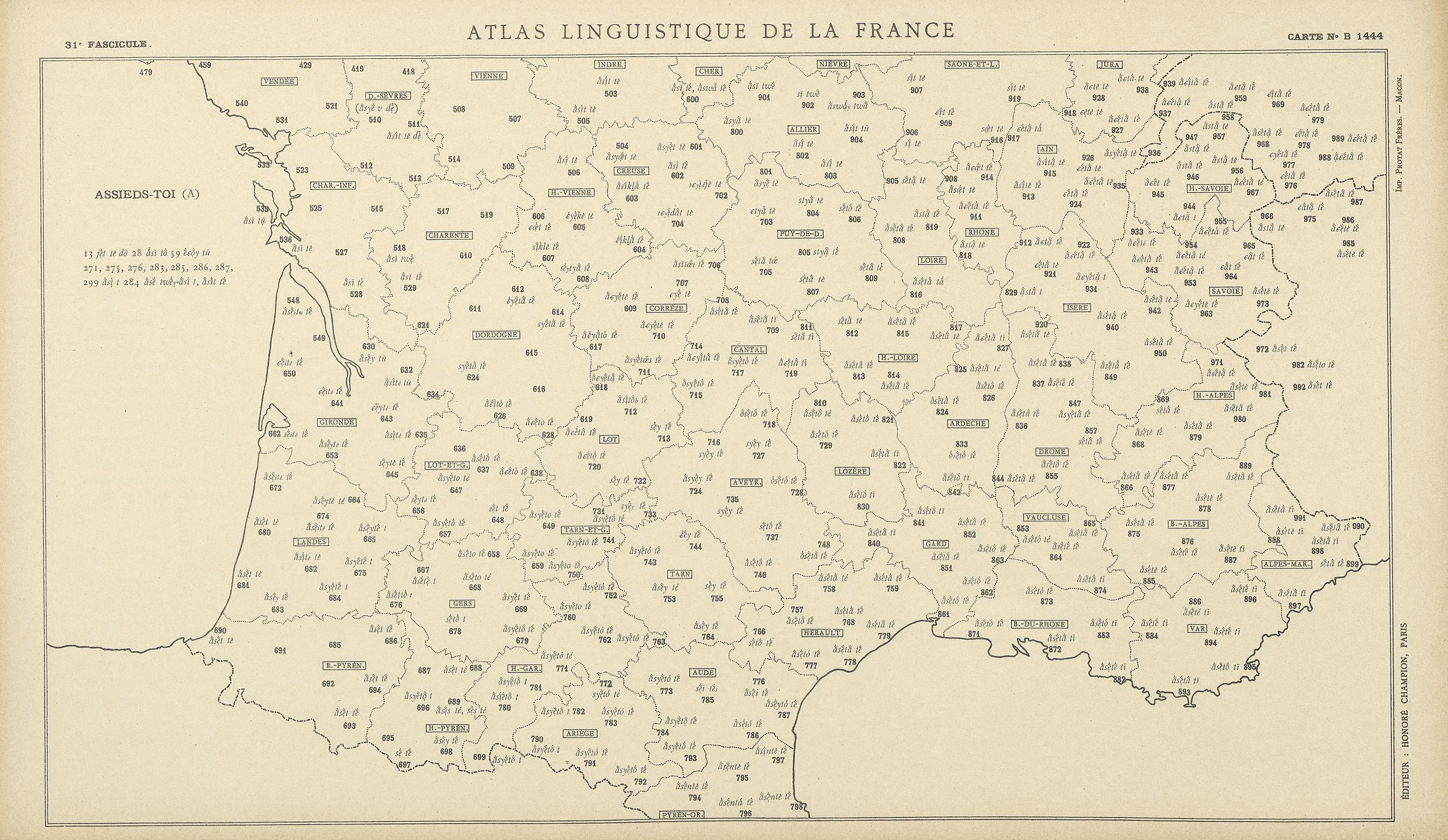 carte alf 1444 du segment Assieds-toi.