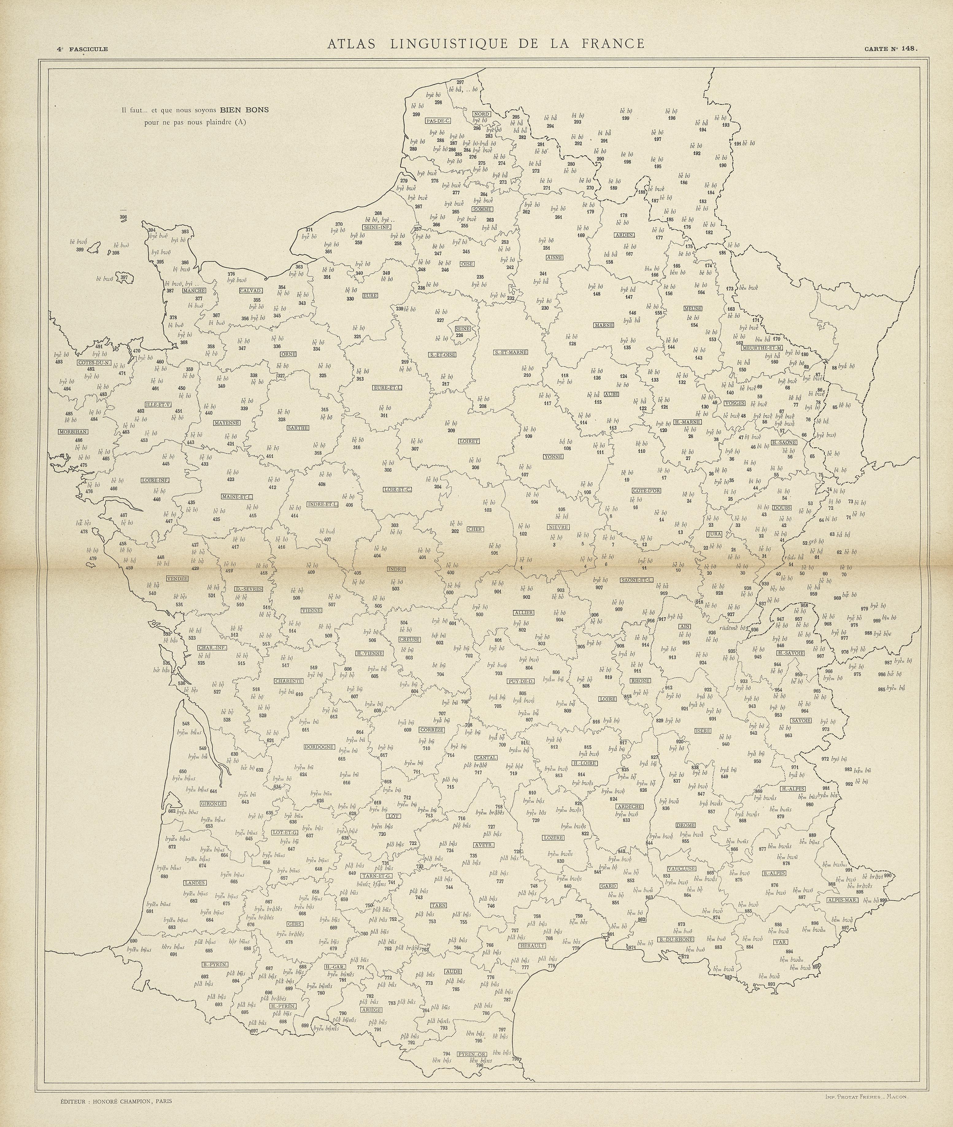 carte alf 148 du segment bien bons