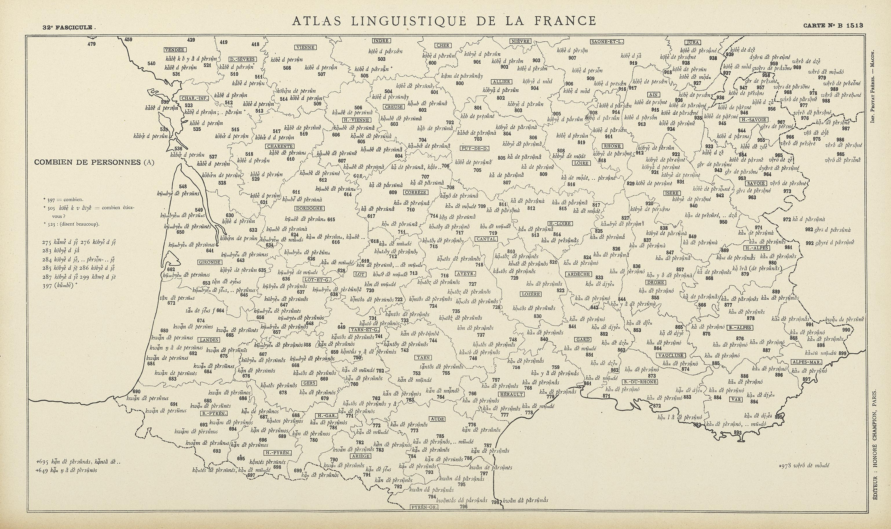 carte alf 1513 du segment Combien de personnes?