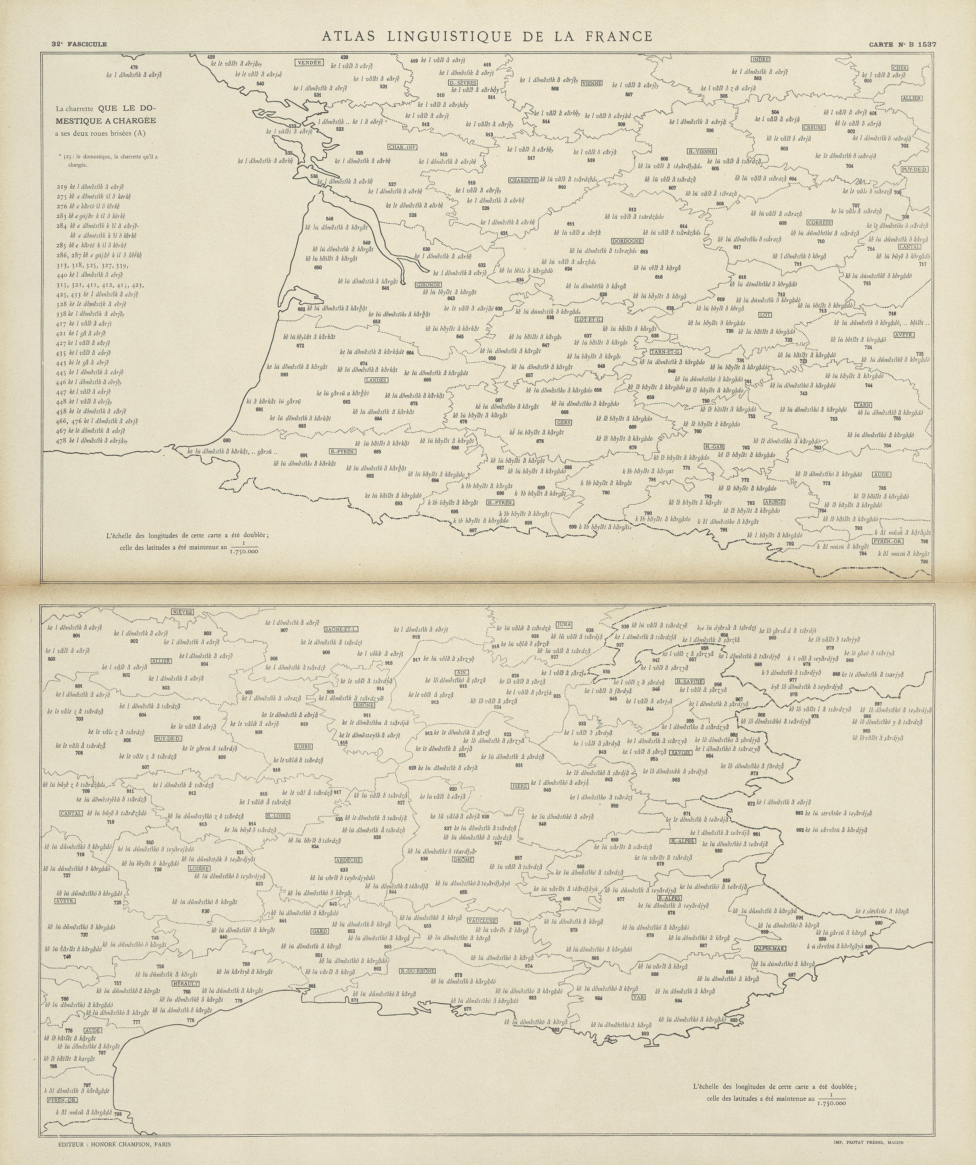 carte alf 1537 du segment que le domestique a chargée,