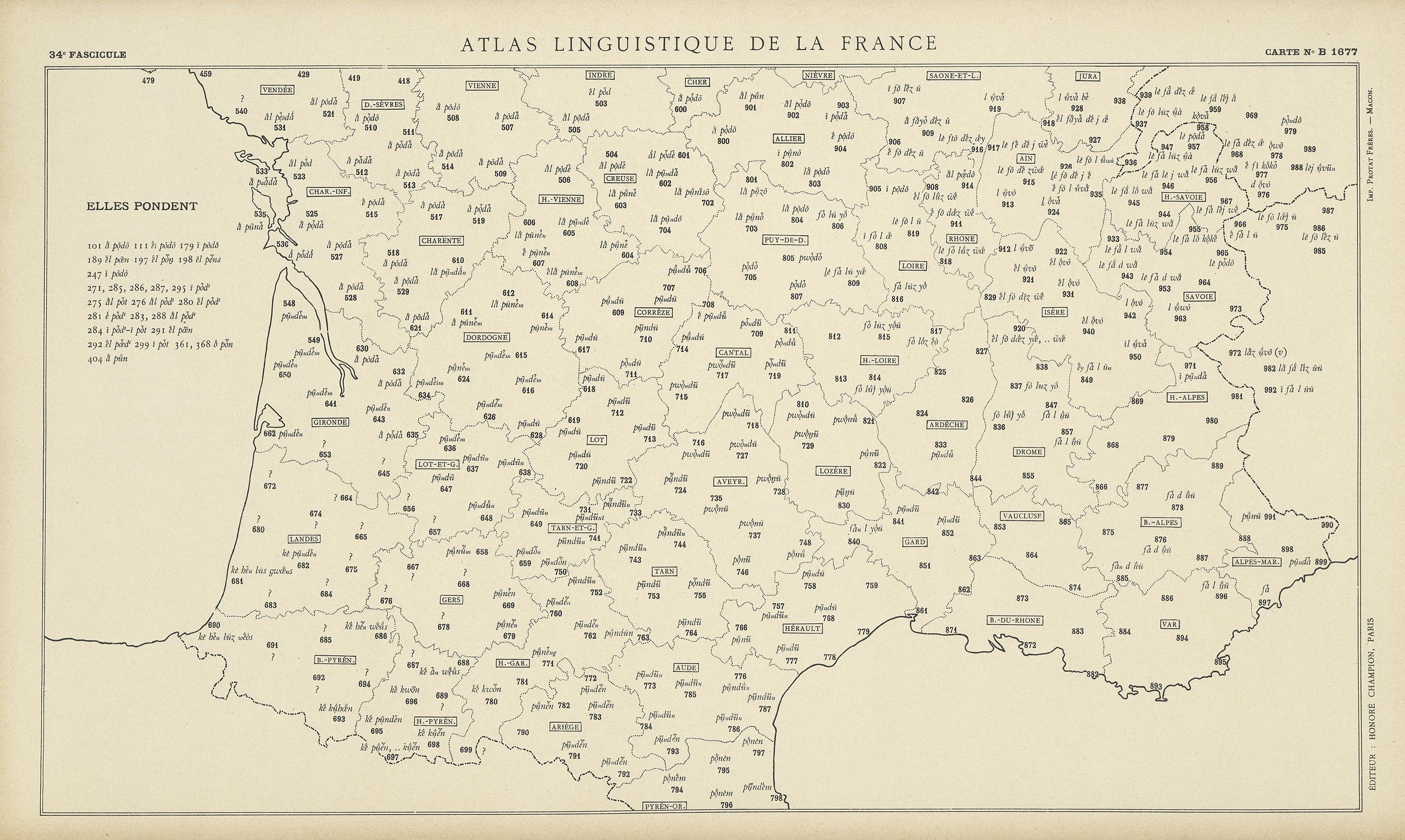 carte alf 1677 du segment Elles pondent.
