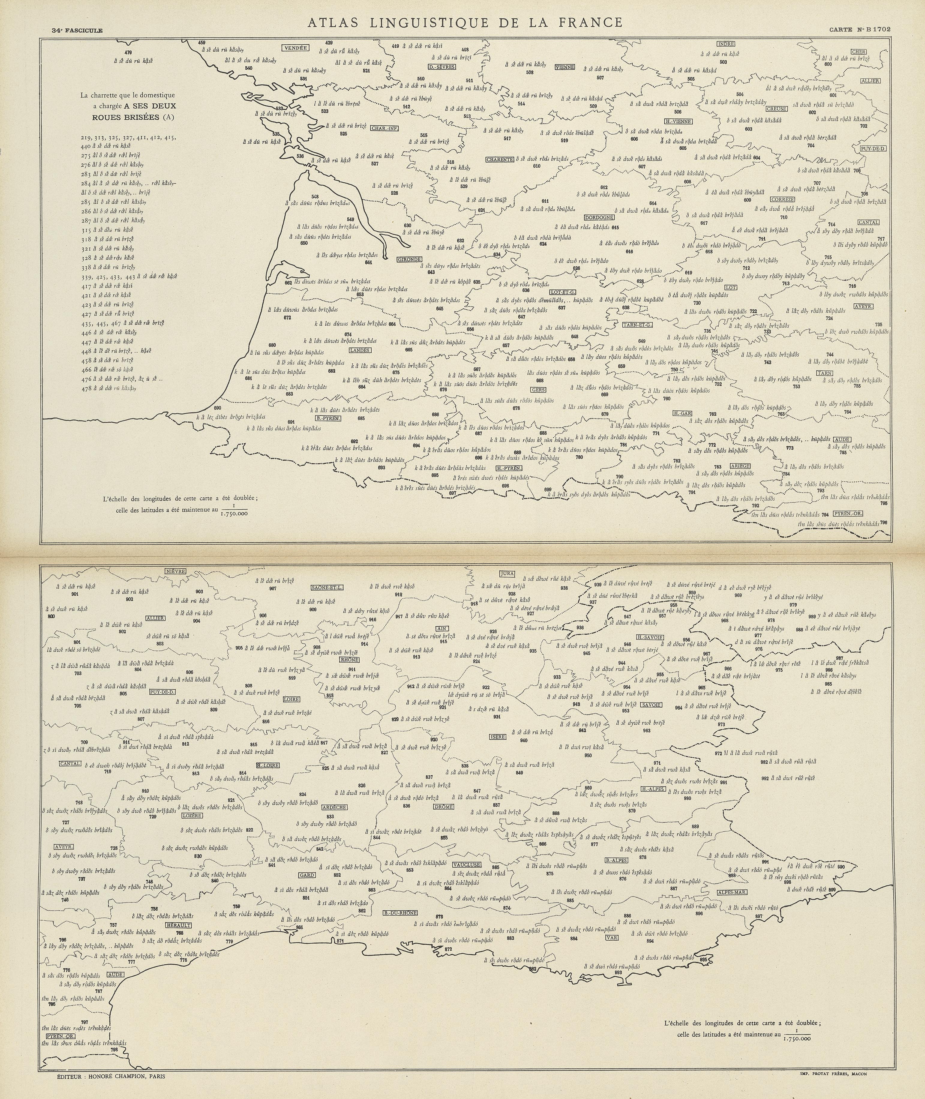 carte alf 1702 du segment a ses deux roues brisées.