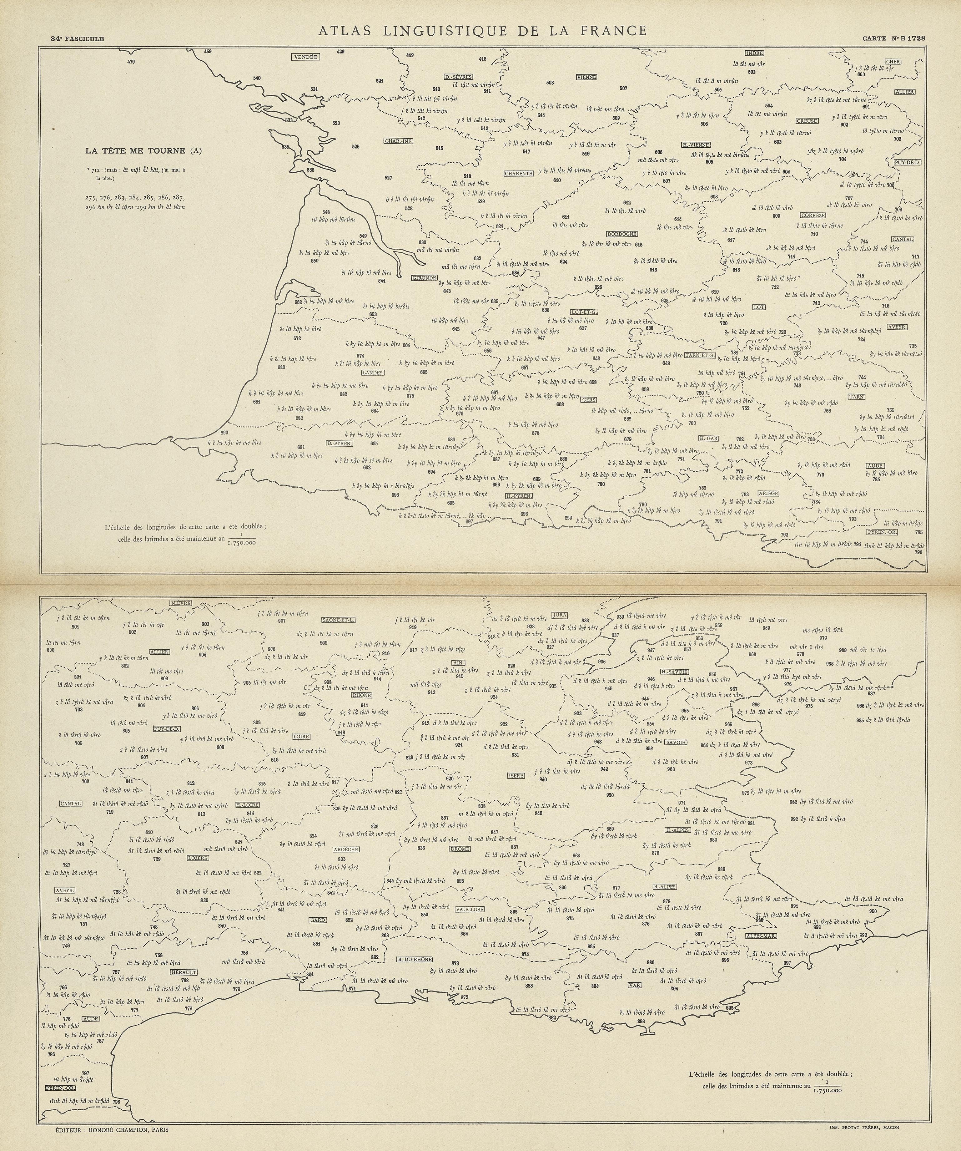 carte alf 1728 du segment La tête me tourne.
