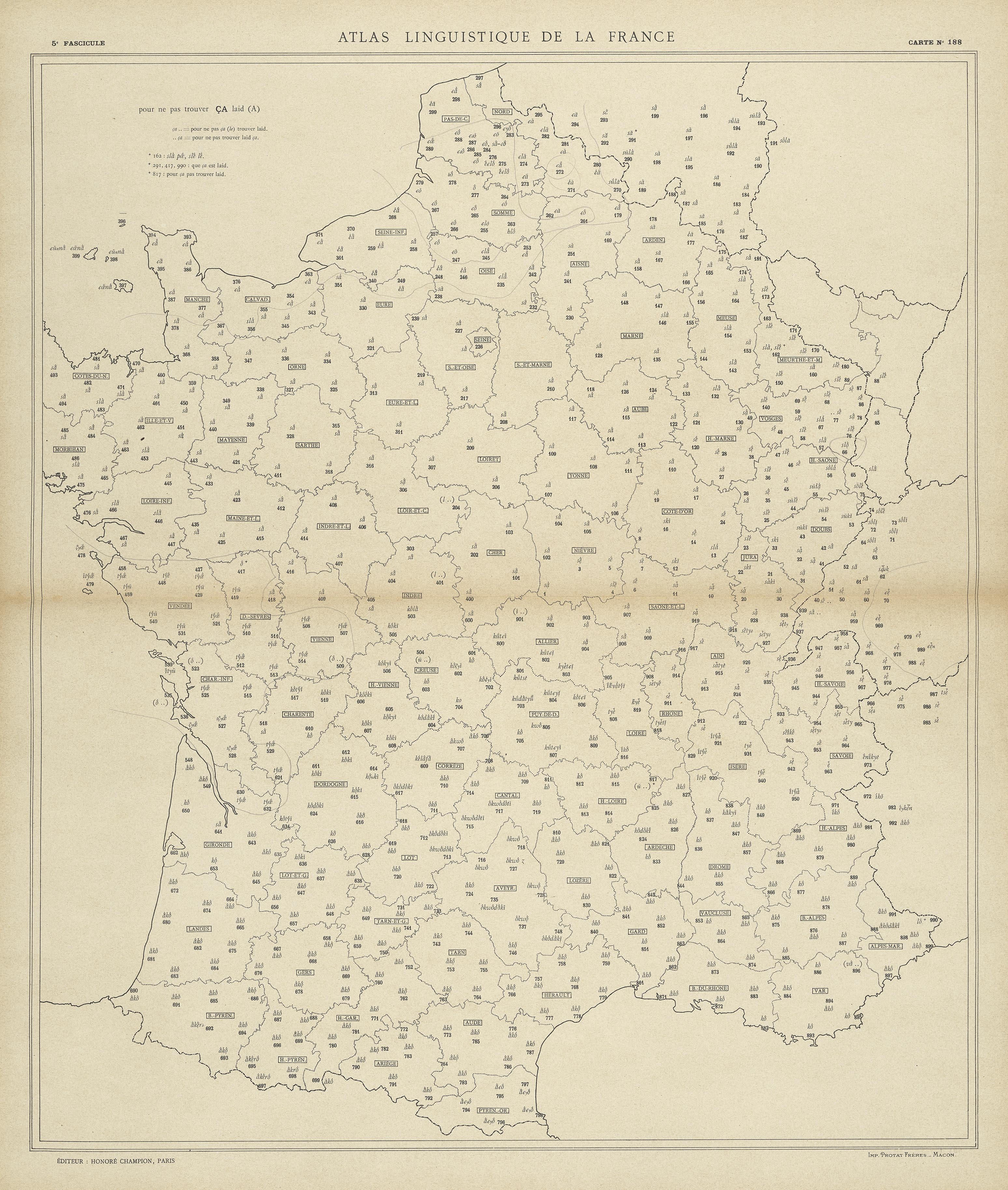 carte alf 188 du segment ça