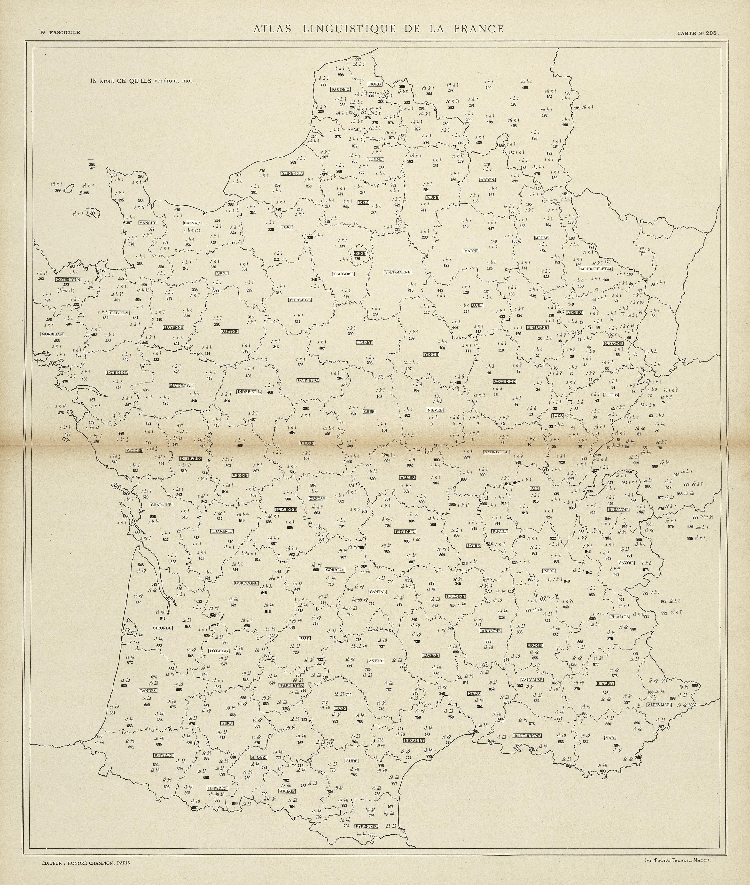 carte alf 205 du segment ce qu'ils