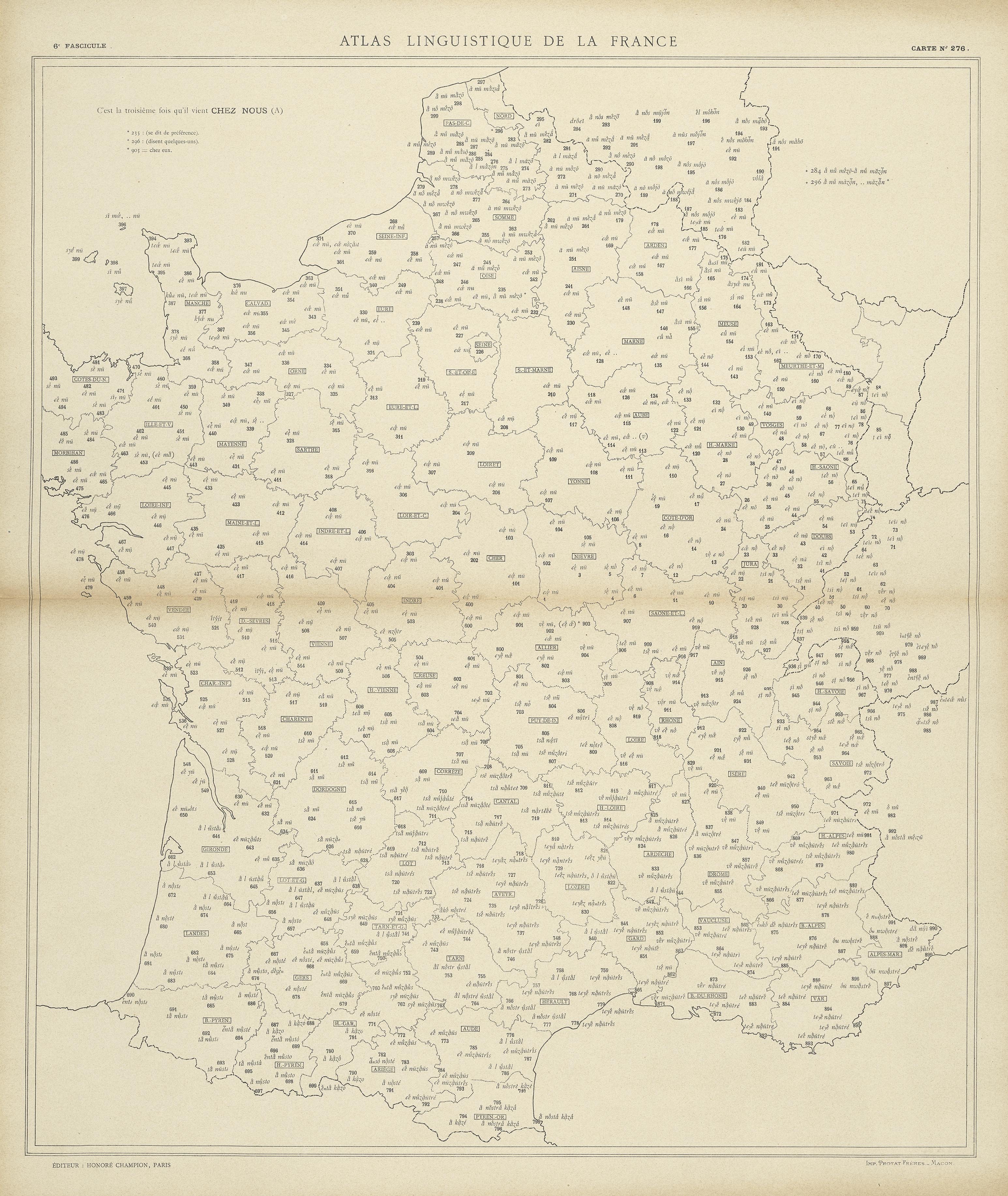 carte alf 276 du segment chez nous.