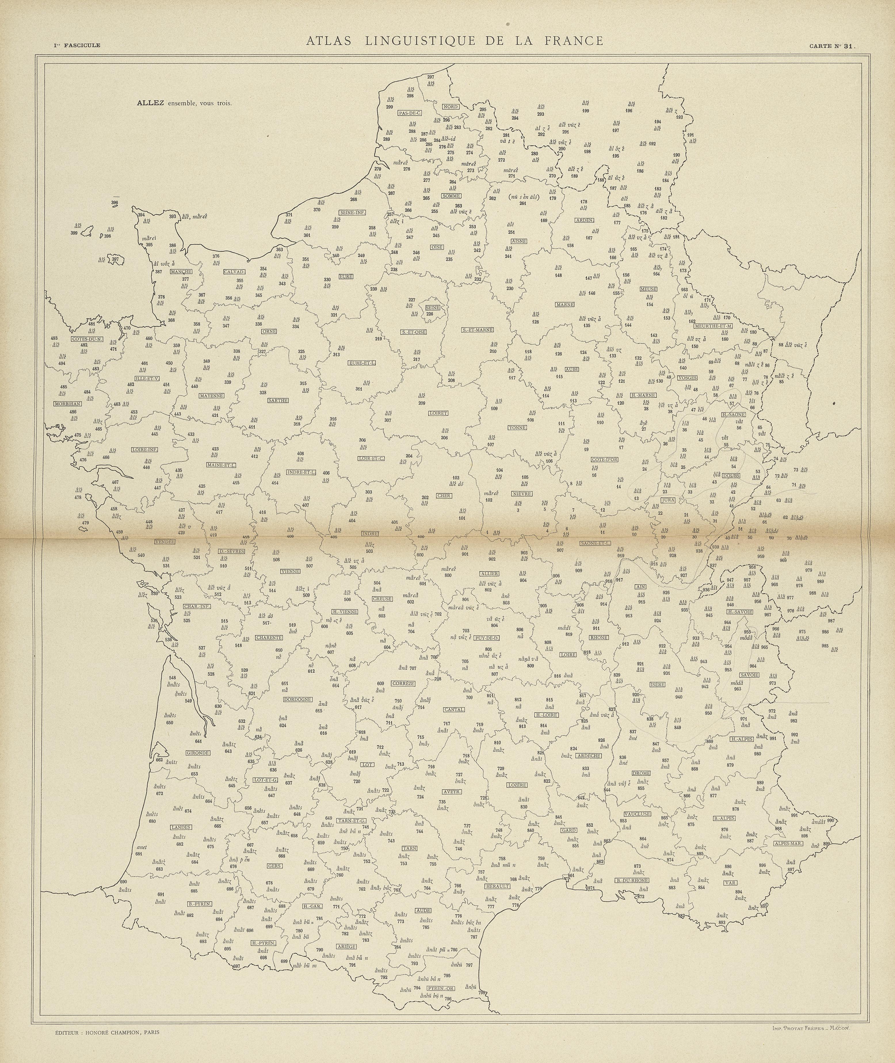 carte alf 31 du segment Allez