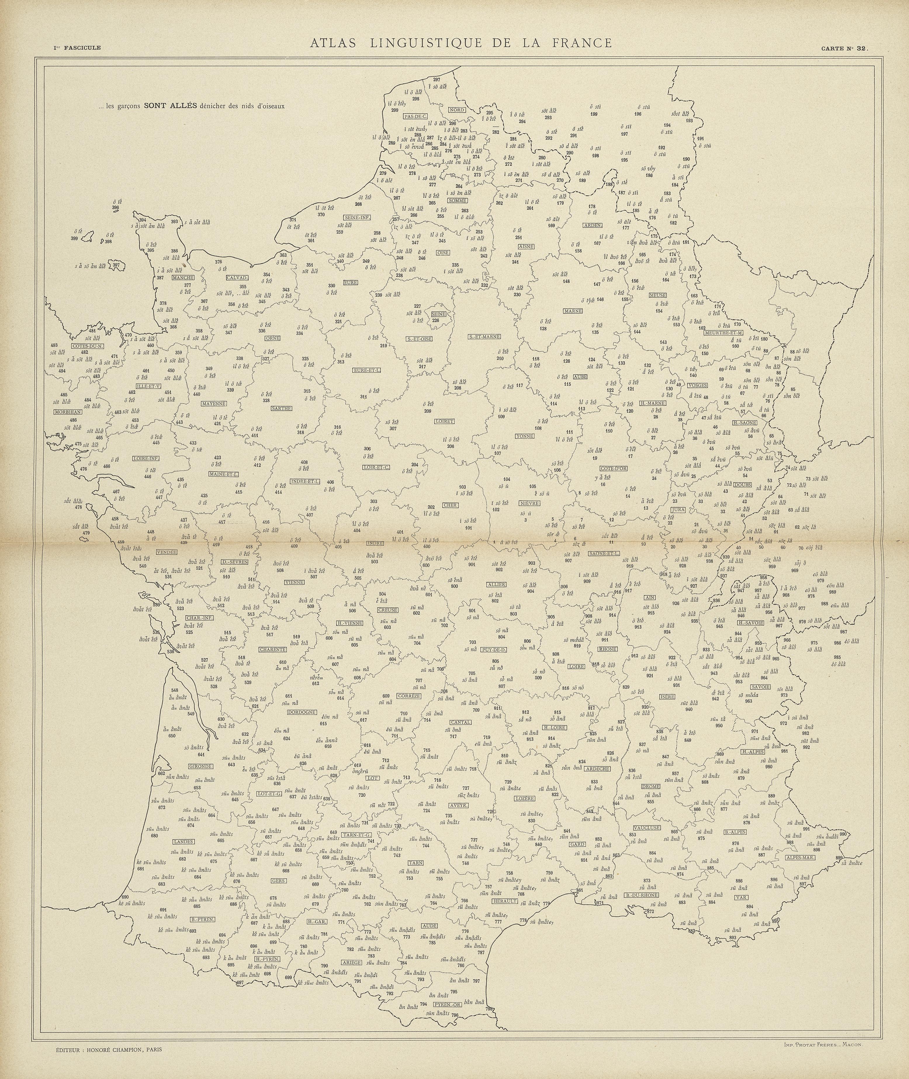 carte alf 32 du segment sont allés