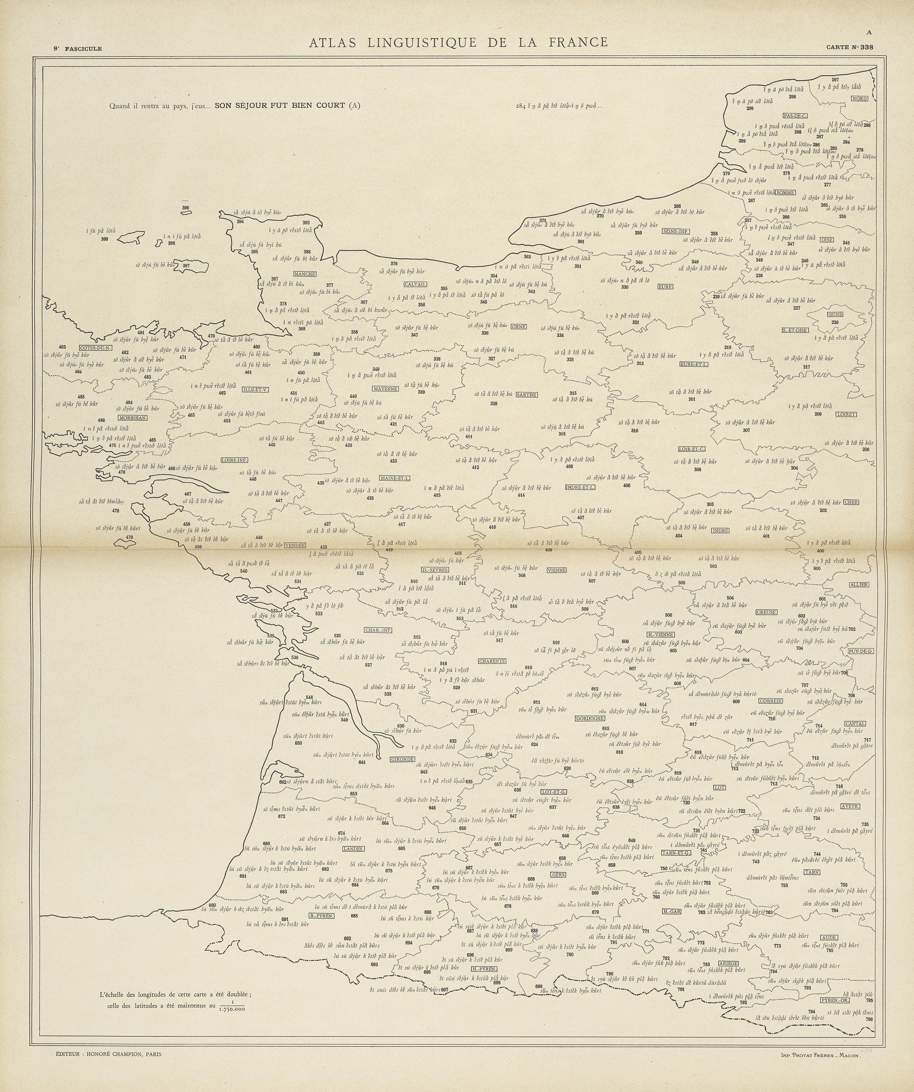 carte alf 338 du segment Son séjour fut bien court.