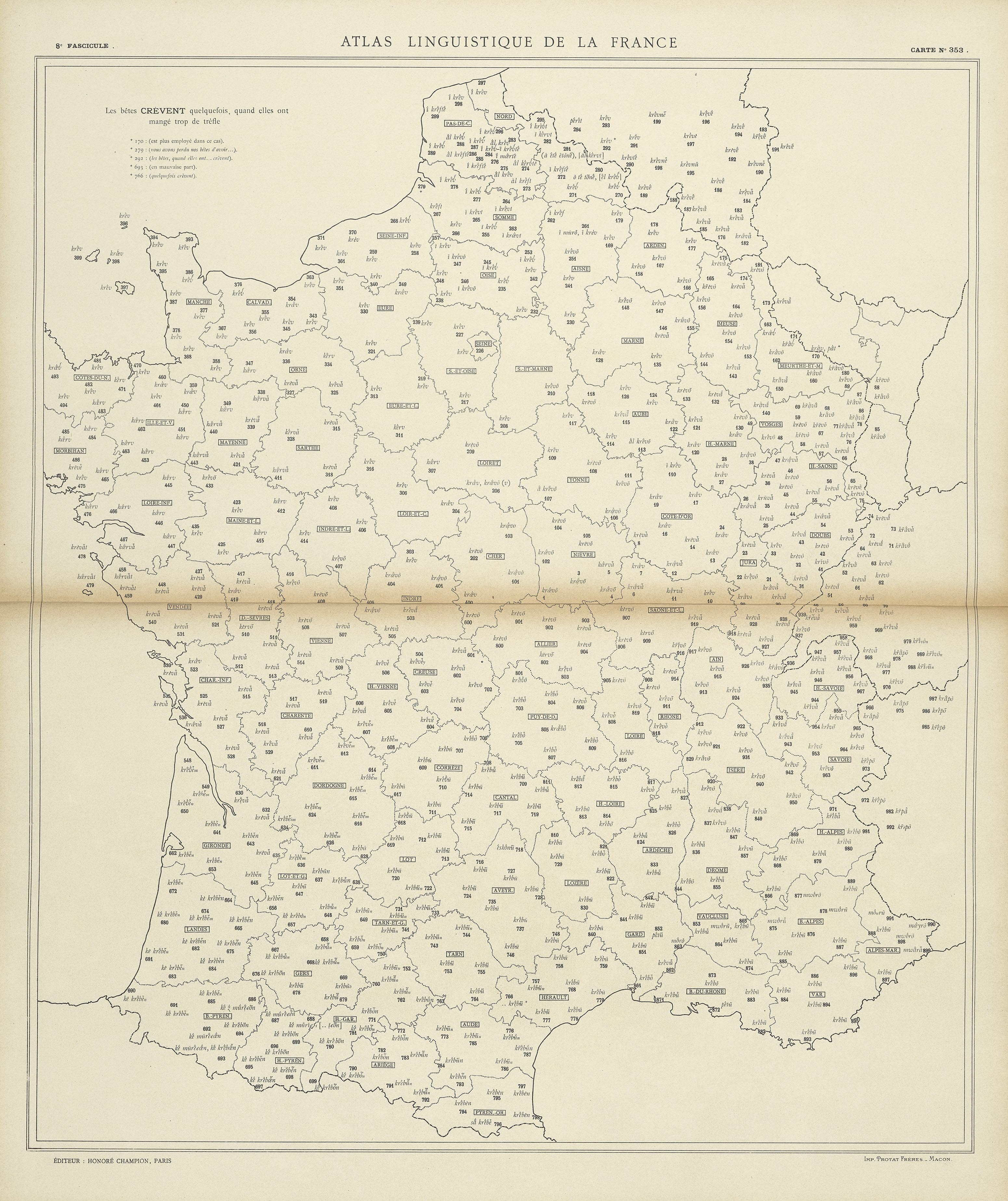 carte alf 353 du segment crèvent